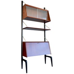 Used Wall Unit by Louis Van Teeffelen for Webe, Netherlands, circa 1955