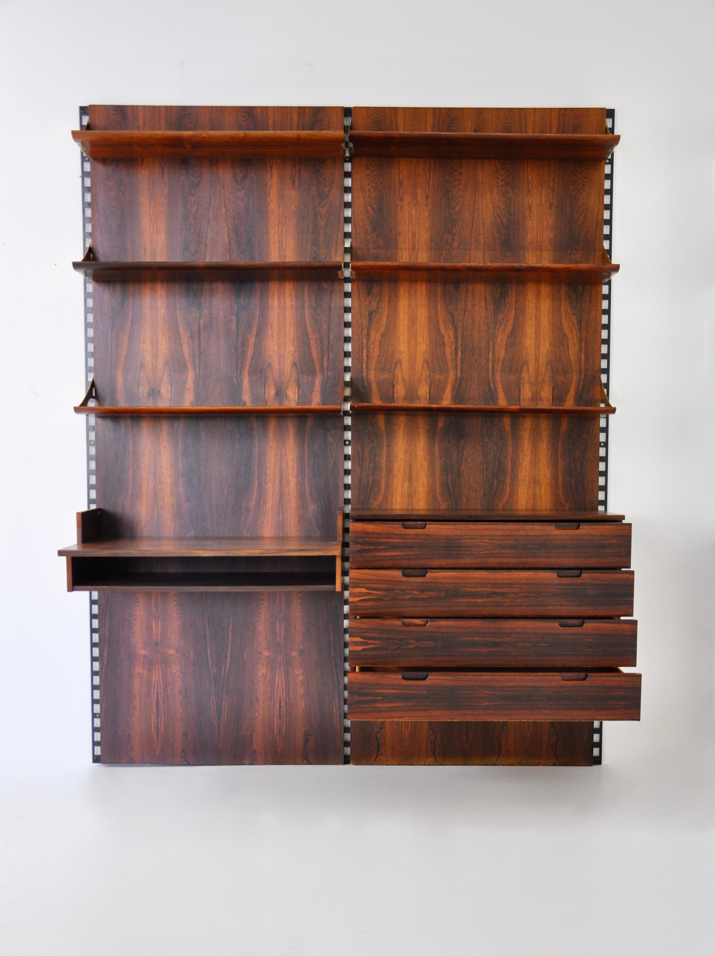 Mid-Century Modern Wall Unit by MarCo Comolli for Mobilia, 1960s