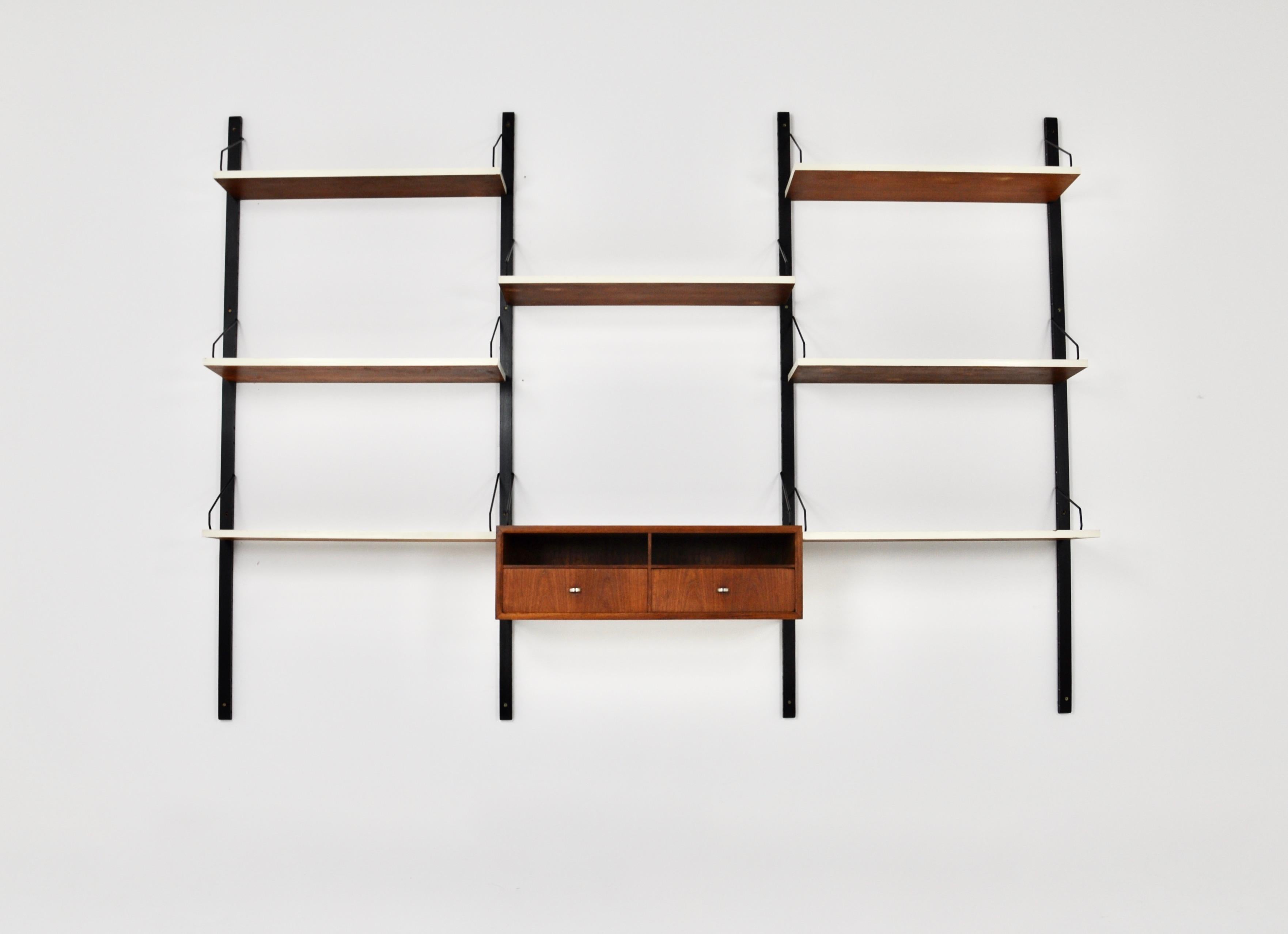 Mid-Century Modern Wall Unit by Poul Cadovius for Royal System 1950s