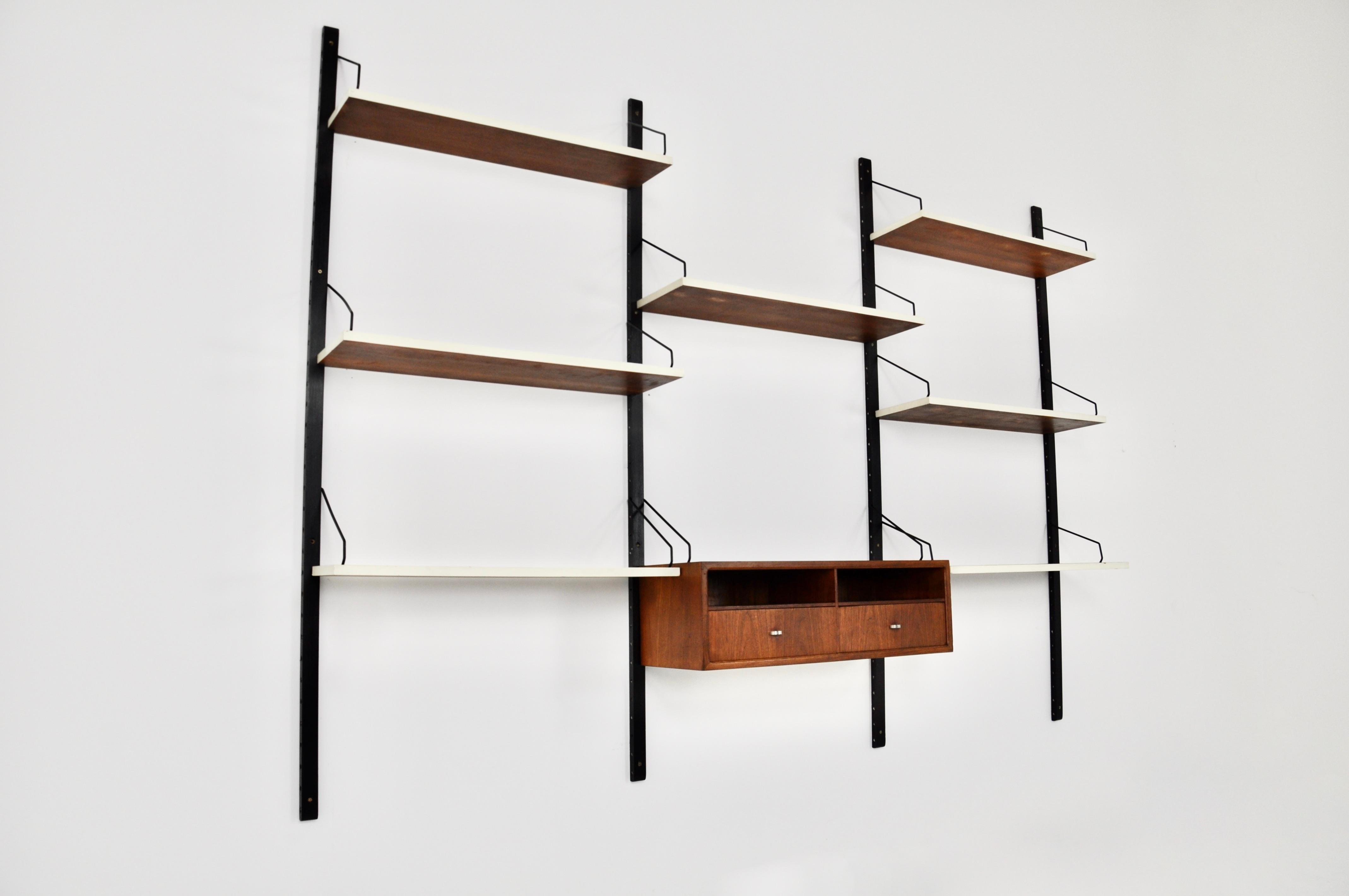 Wall Unit by Poul Cadovius for Royal System 1950s In Good Condition In Lasne, BE