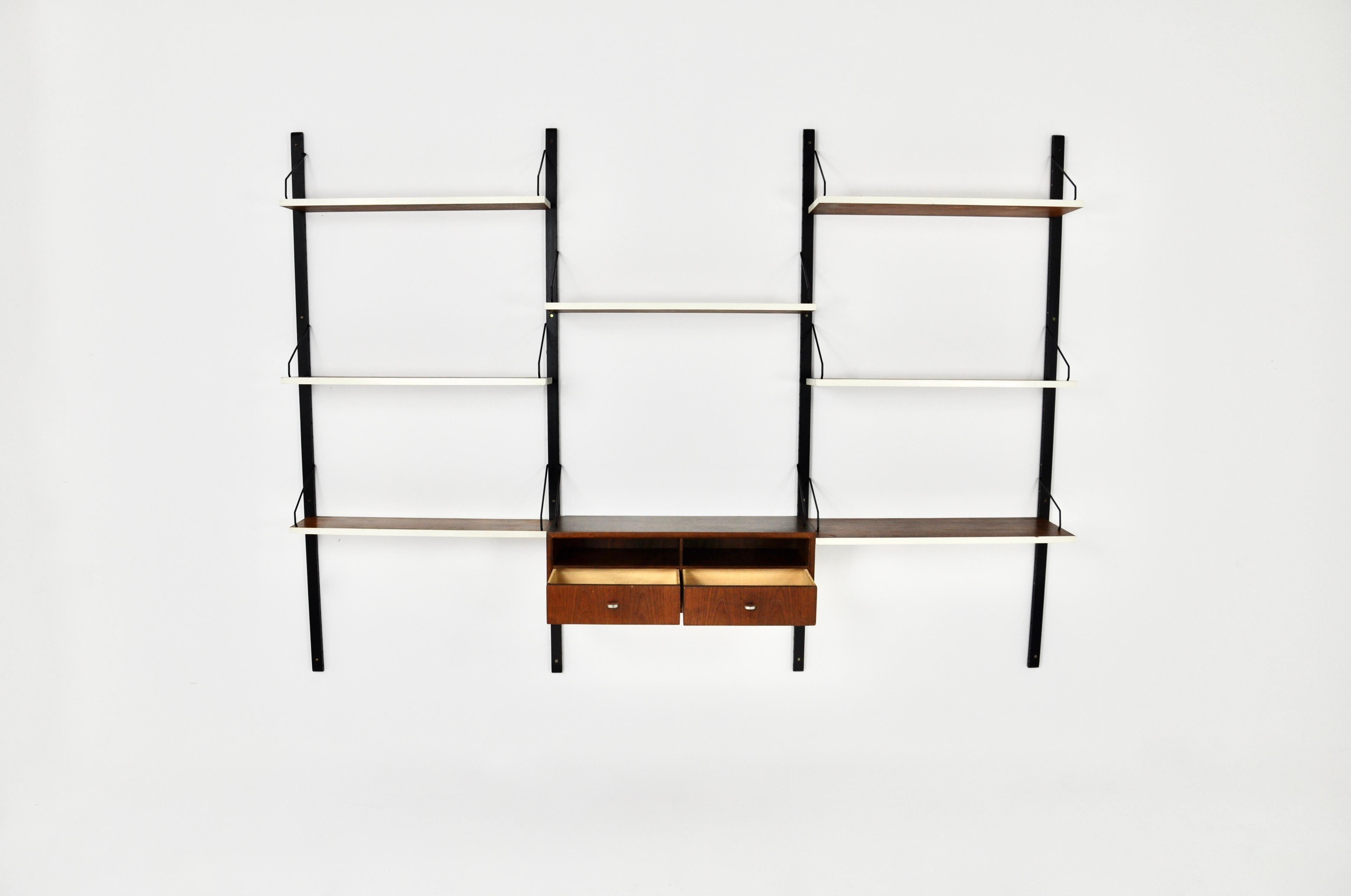 Wall Unit by Poul Cadovius for Royal System 1950s 1