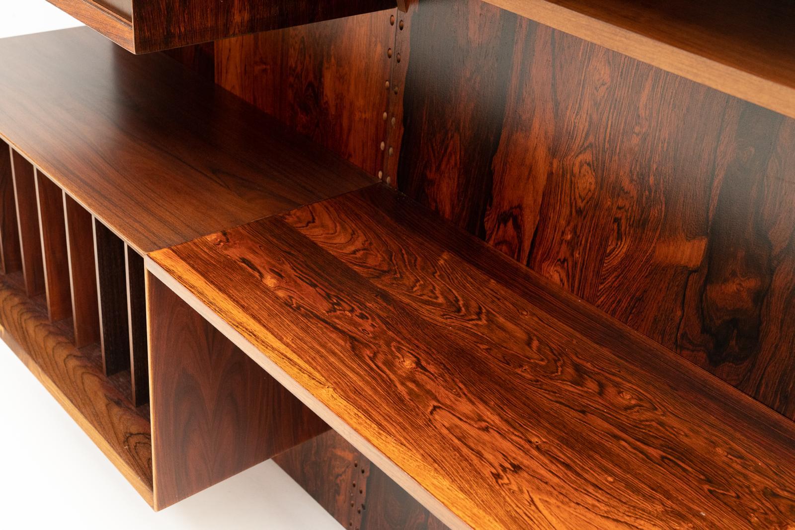 Glass Wall unit by Poul Cadovius