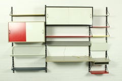 Wall Unit by Tjerk Reijenga for Pilastro with Die Cut Magazine Shelve