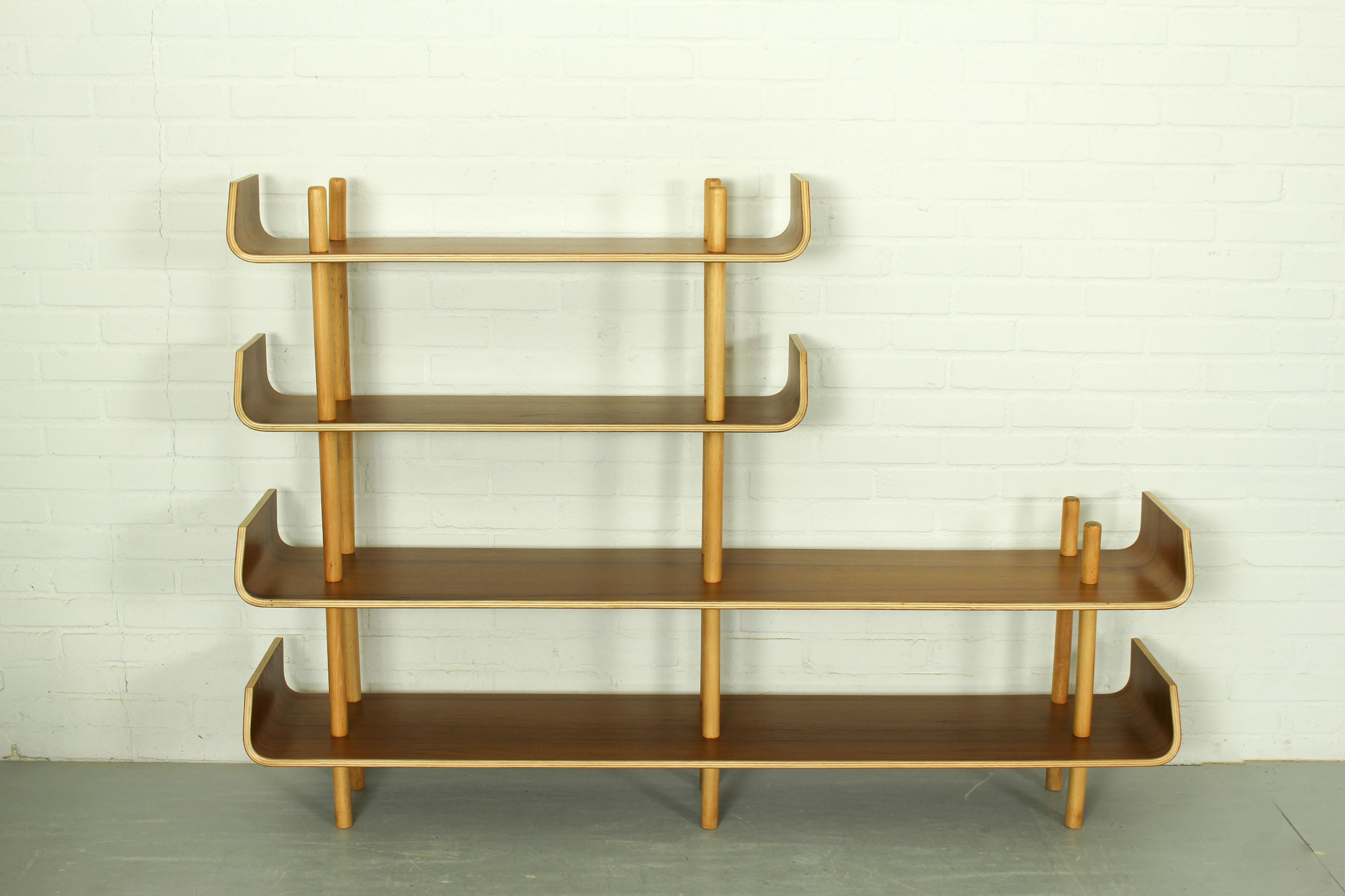 Mid-Century Modern Wall Unit by Willem Lutjens for Gouda Den Boer, 1950s