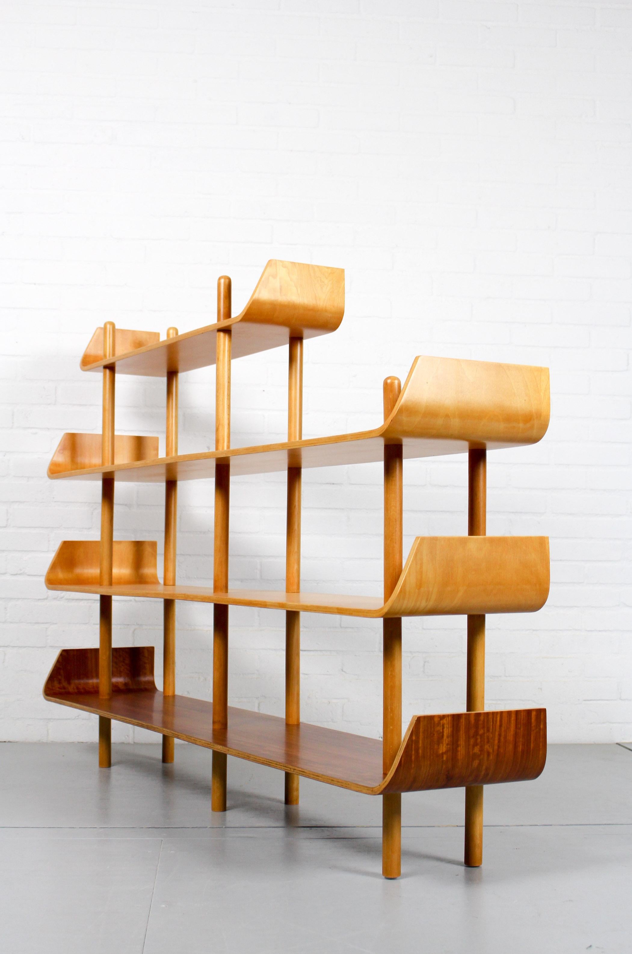 Dutch Wall Unit by Willem Lutjens for Gouda Den Boer, 1950s