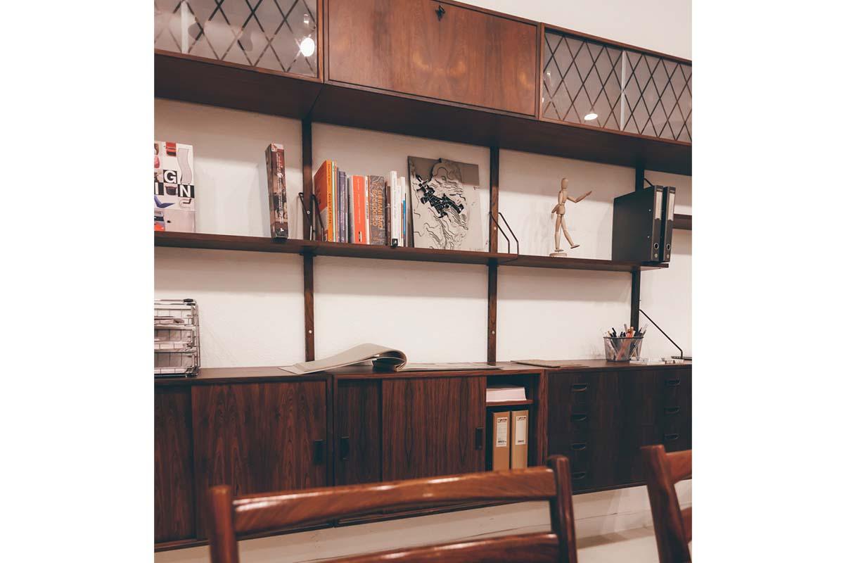 Mid-20th Century Wall Unit Danish Mid Century Modular System, 1960s