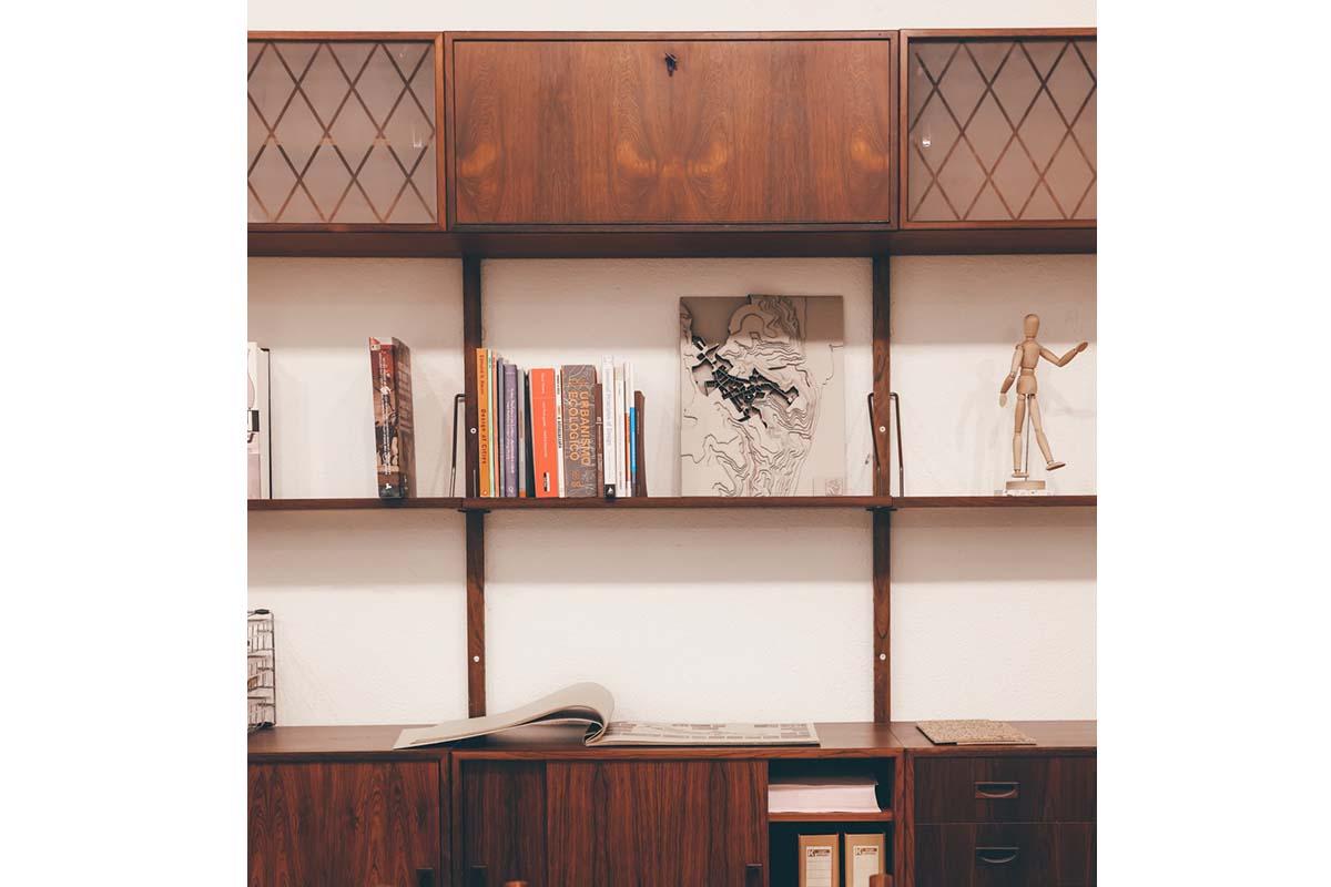 Metal Wall Unit Danish Mid Century Modular System, 1960s
