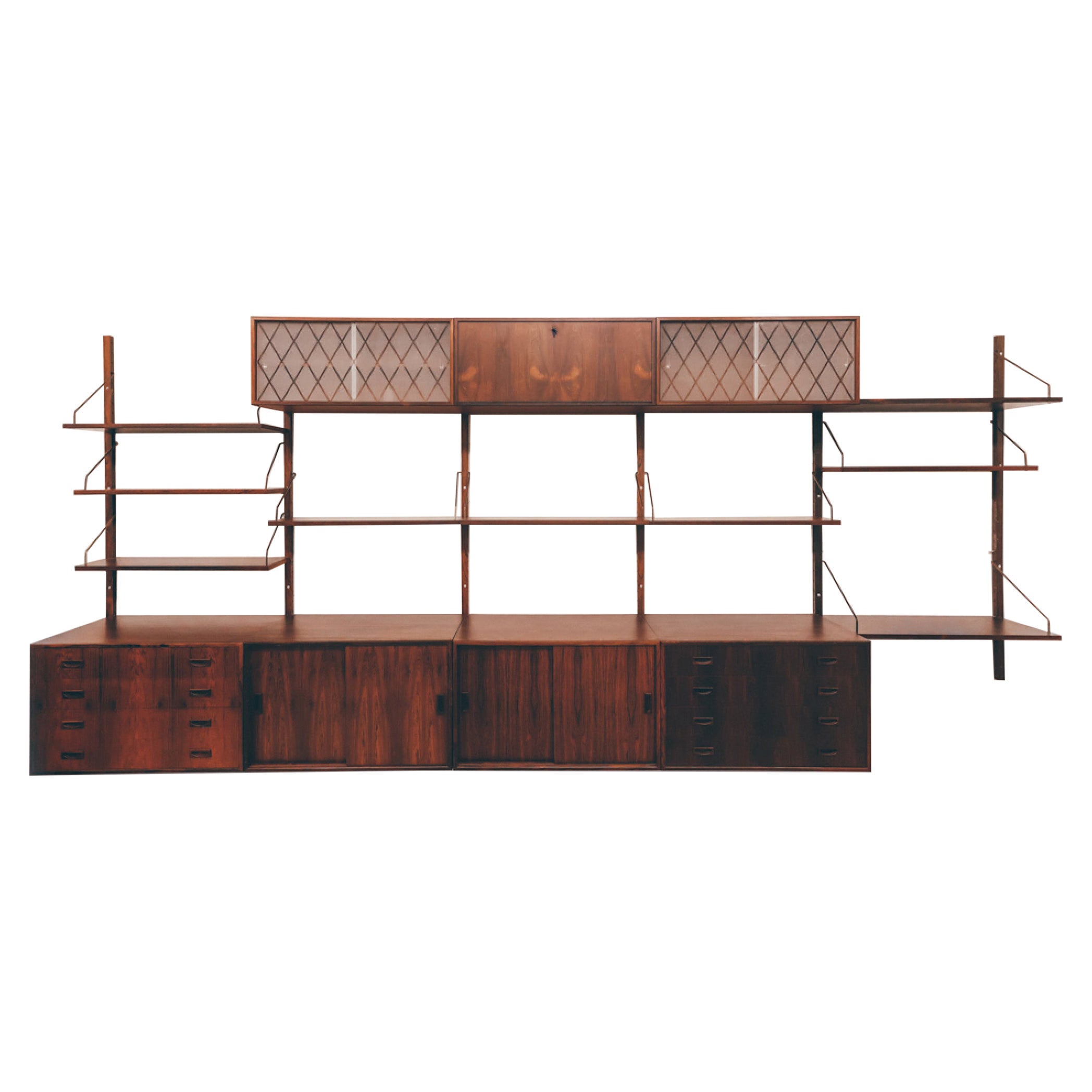 Wall Unit Danish Mid Century Modular System, 1960s