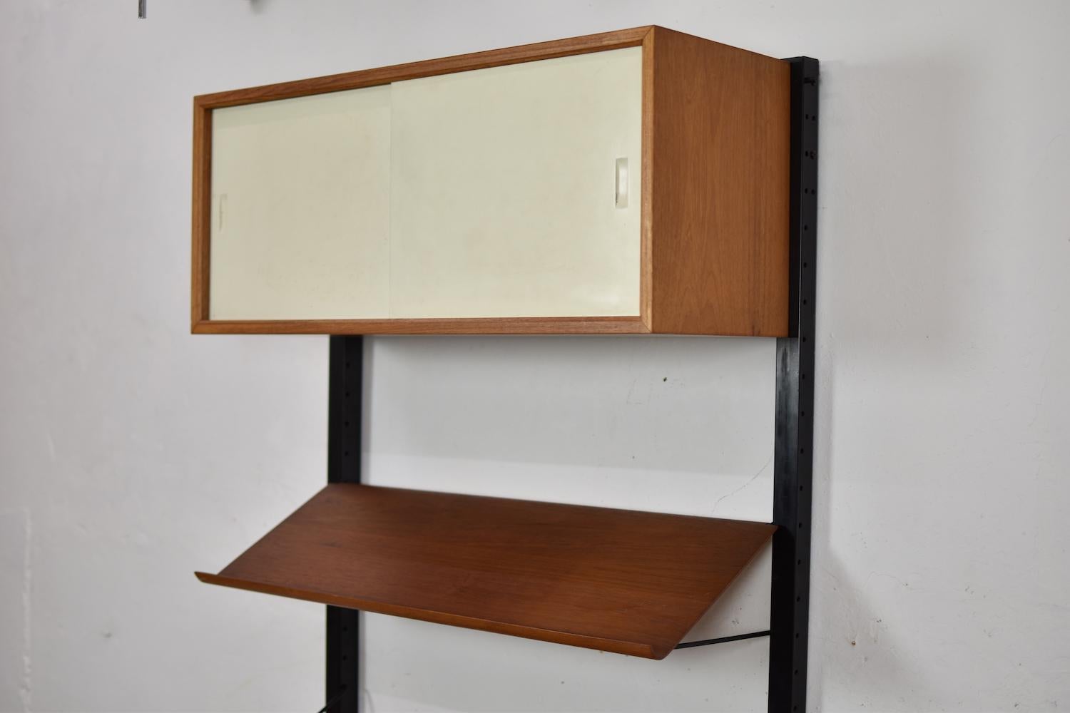 Scandinavian Modern Wall Unit Designed by Poul Cadovius for Royal Systems, Denmark, 1950s