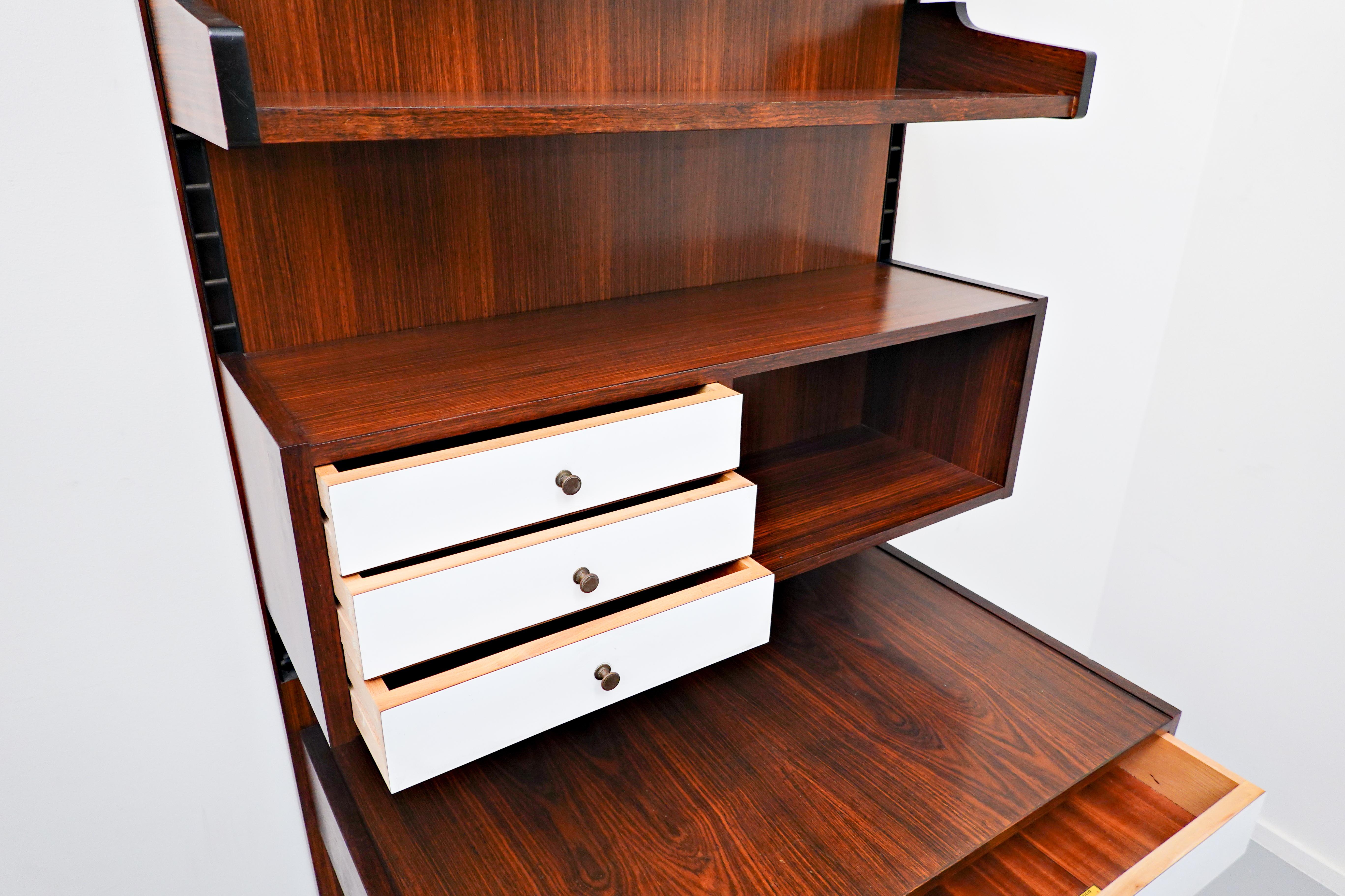 Mid-Century Modern Wall-Unit Desk Attributed to Sormani, Italy, 1960s 5