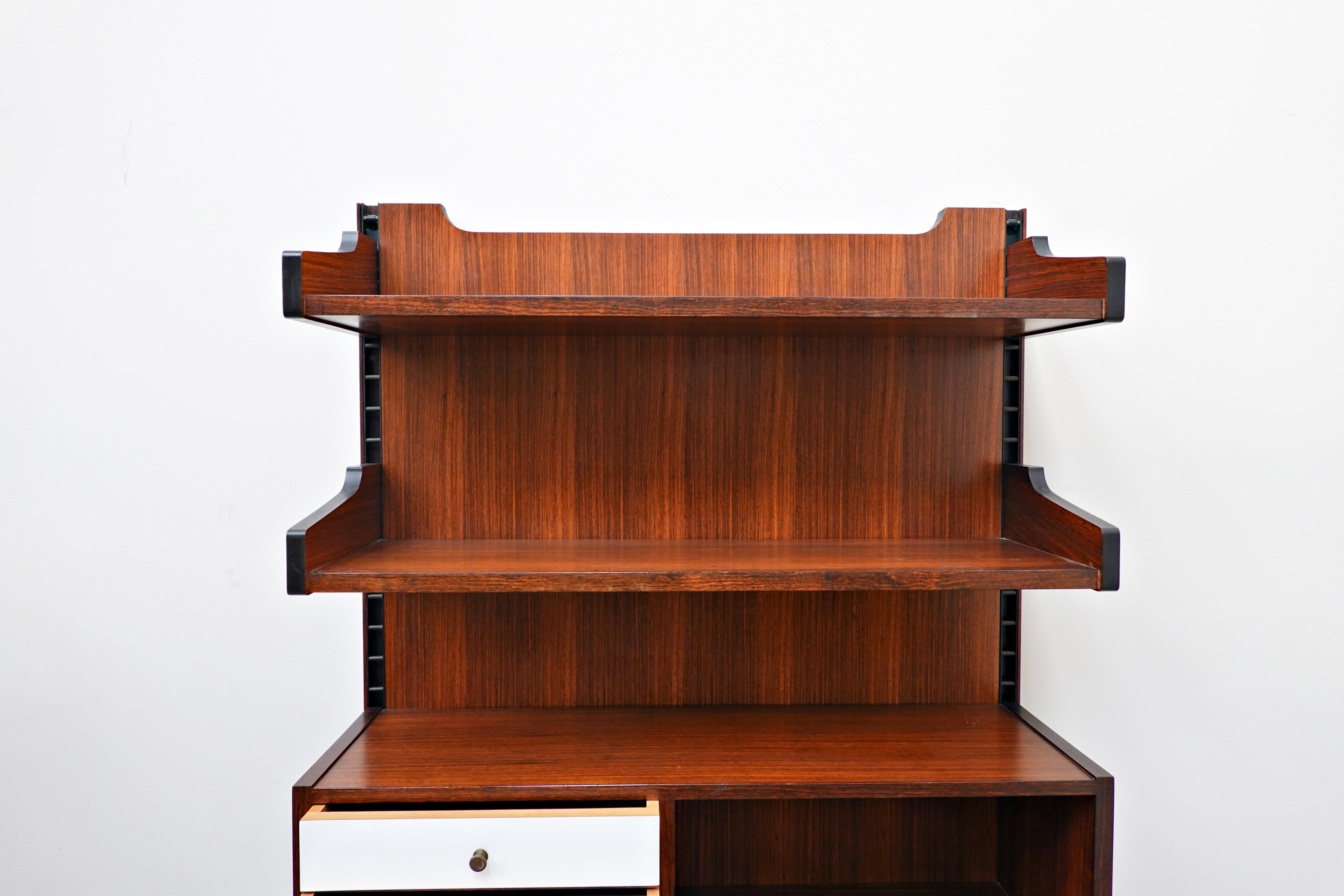 Mid-Century Modern Wall-Unit Desk Attributed to Sormani, Italy, 1960s 6