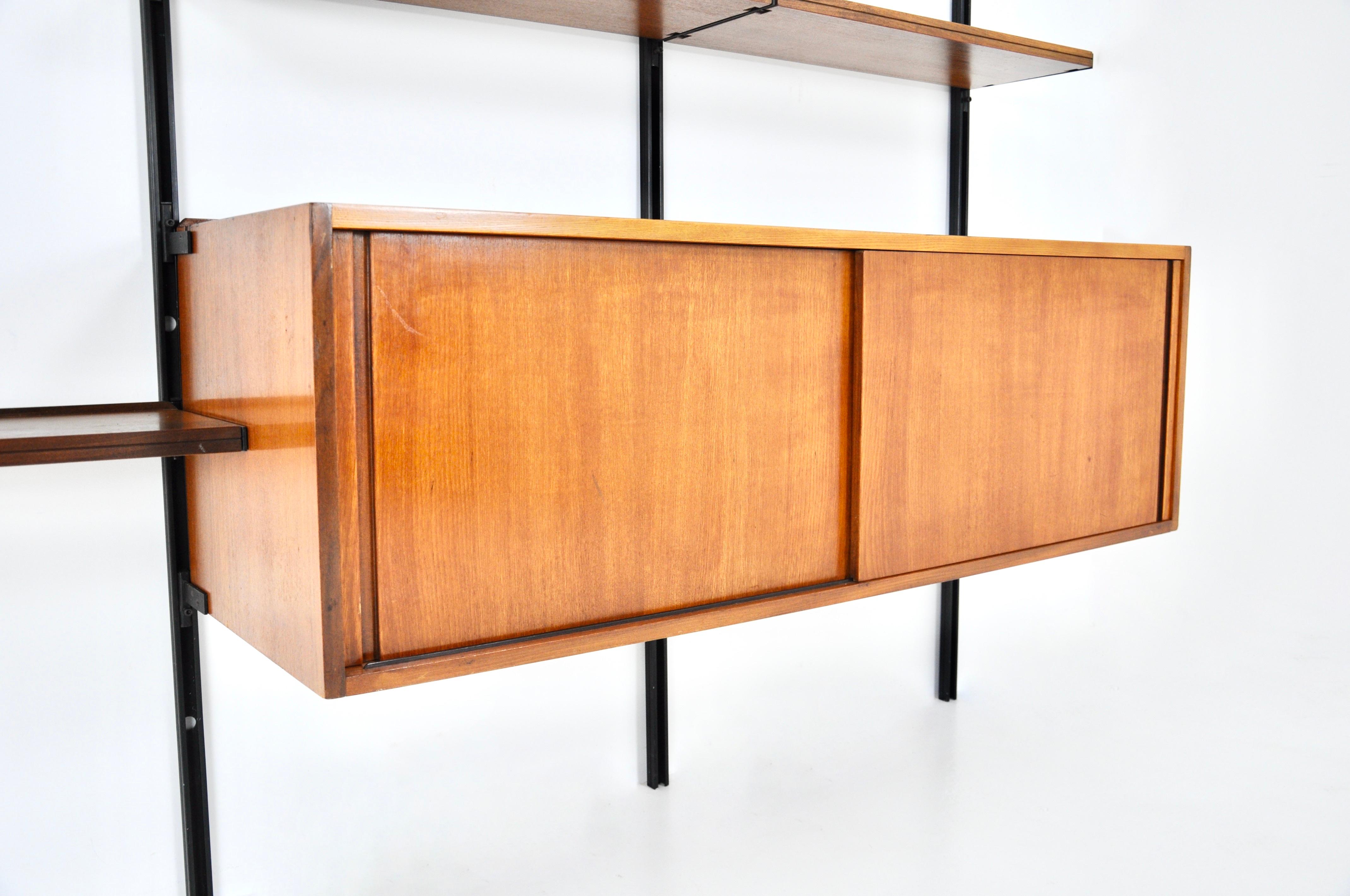 Wall unit E22 by Osvaldo Borsani for Tecno, 1950s 3