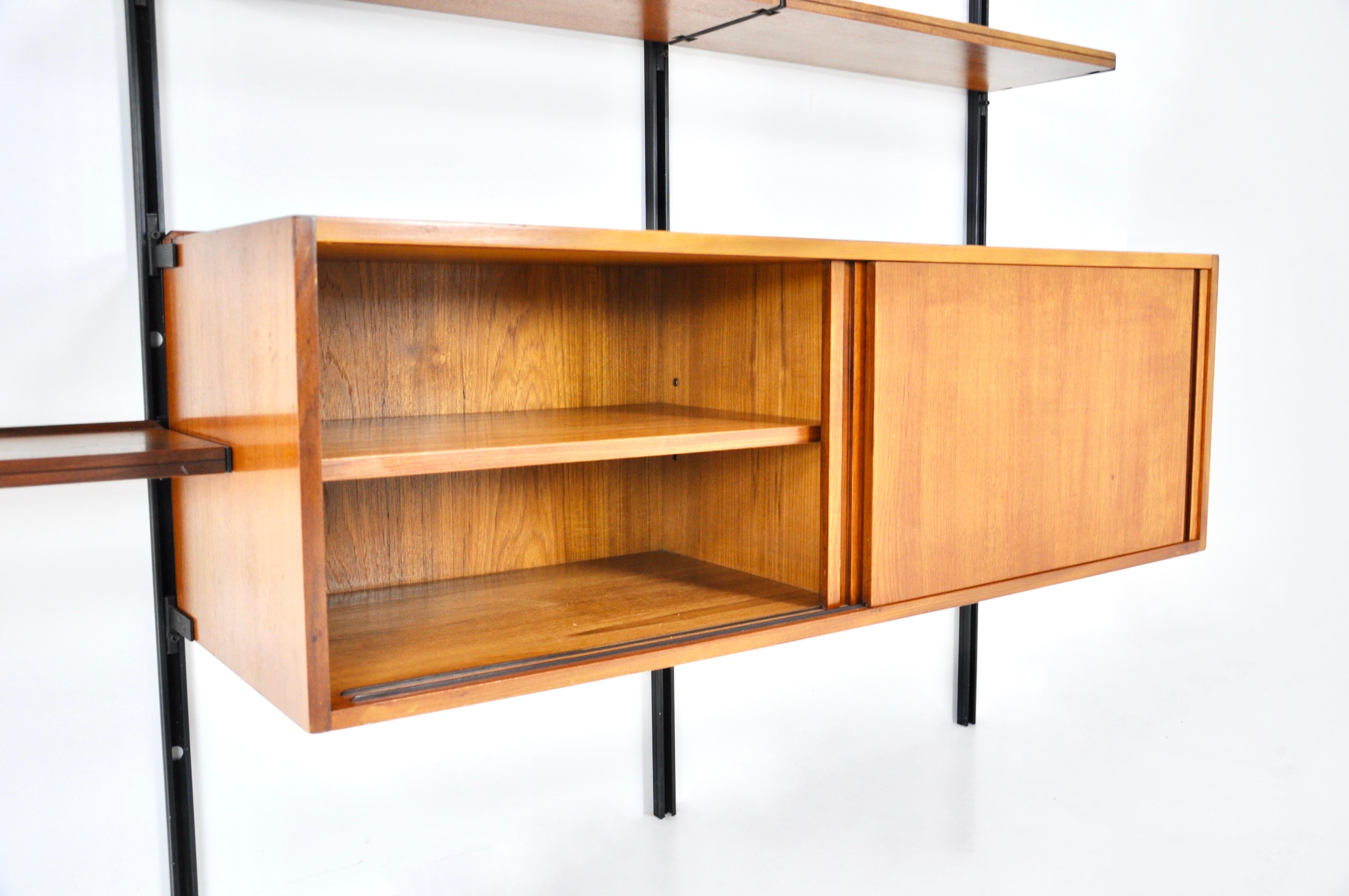 Wall unit E22 by Osvaldo Borsani for Tecno, 1950s 4