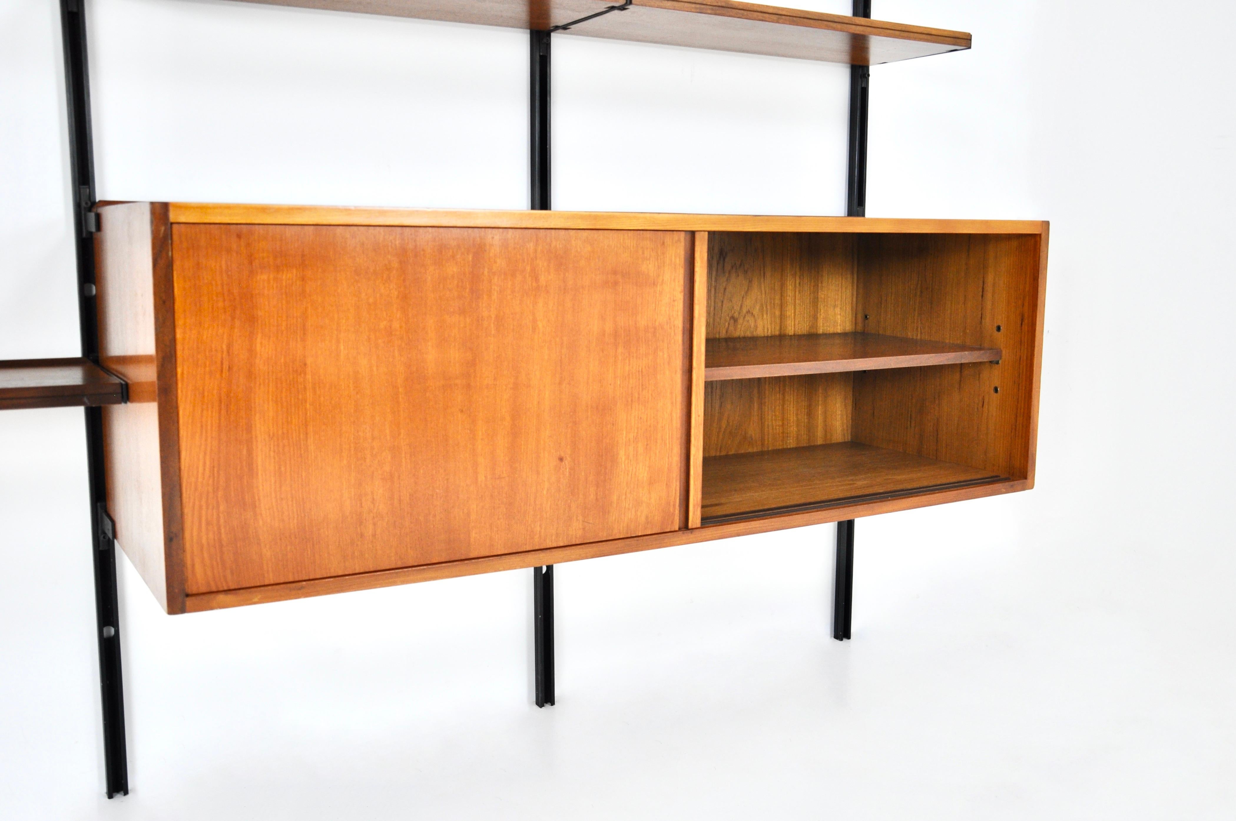 Wall unit E22 by Osvaldo Borsani for Tecno, 1950s 5