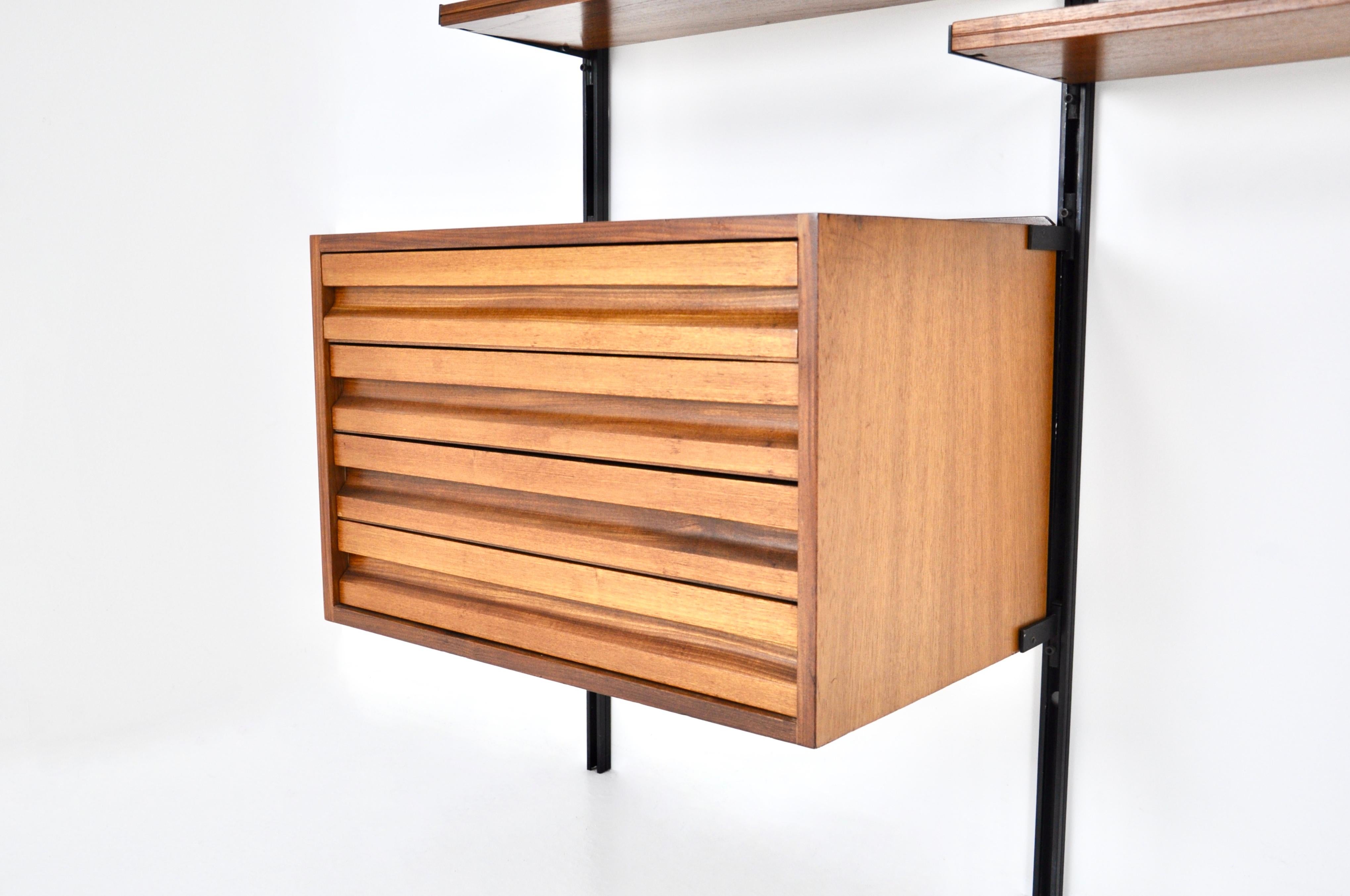 Wall unit E22 by Osvaldo Borsani for Tecno, 1950s 1