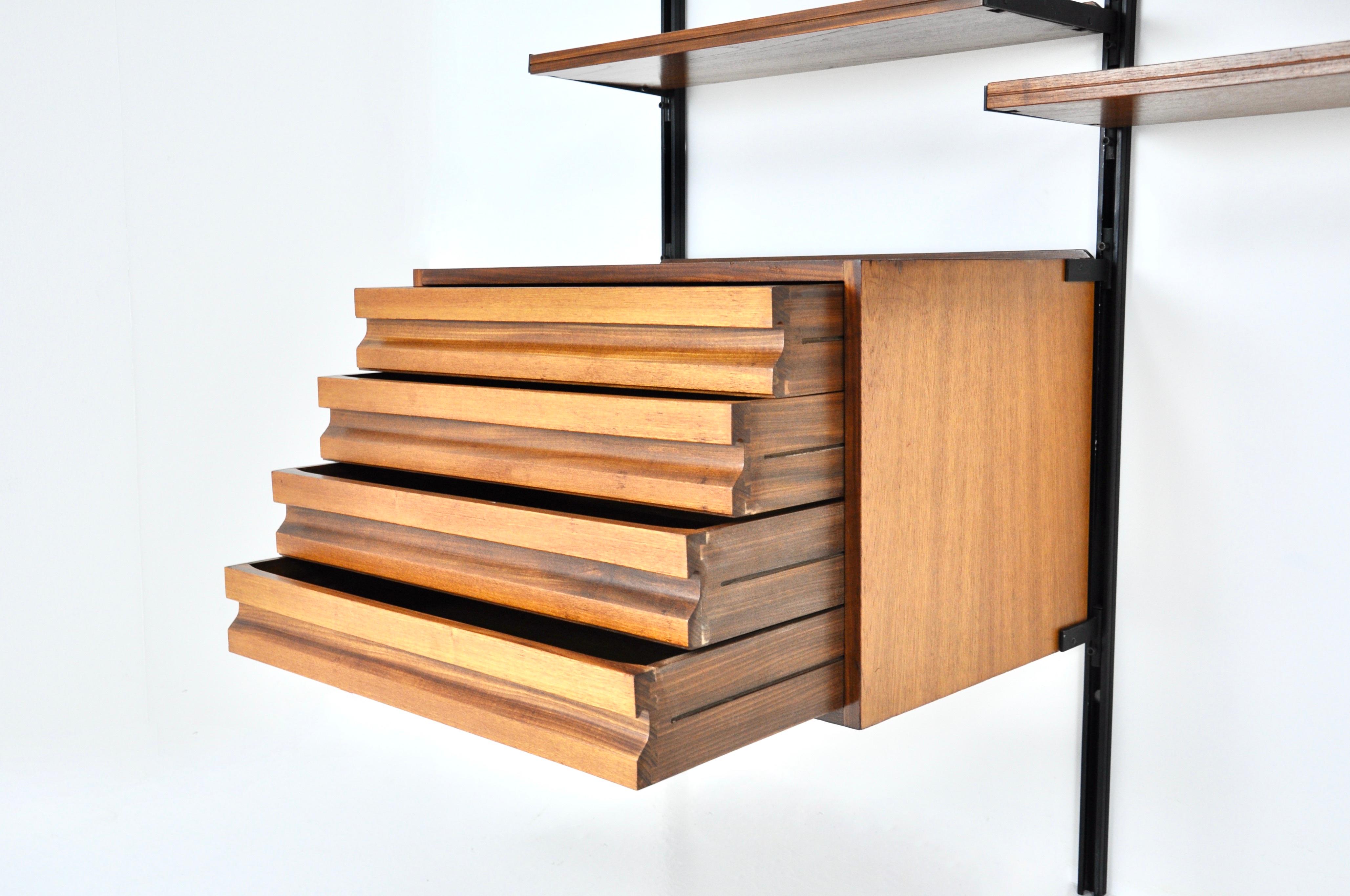 Wall unit E22 by Osvaldo Borsani for Tecno, 1950s 2