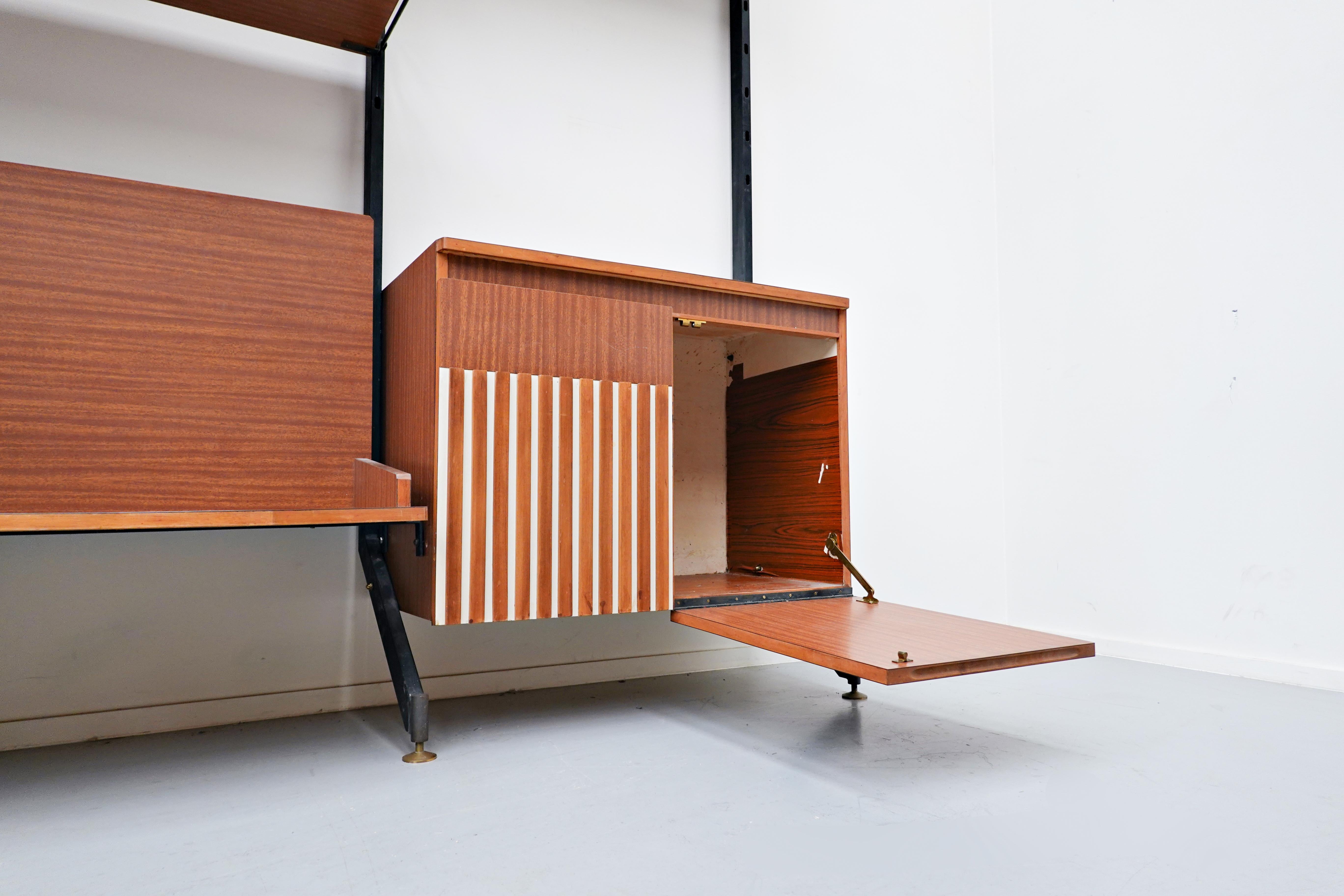 Mid-Century Modern Italian Wall Unit Model ''Urio'' by Ico Parisi for MIM, 1960s For Sale 9