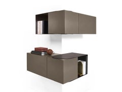 Wall Unit Mogg PARTOUT design Studio 14 - RAL color and burnished metal