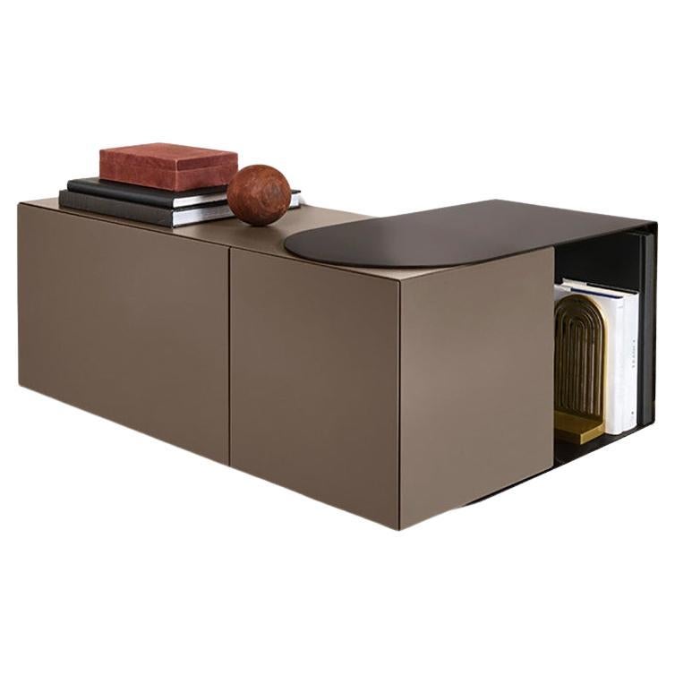 Wall Unit Mogg PARTOUT design Studio 14 - RAL color and burnished metal