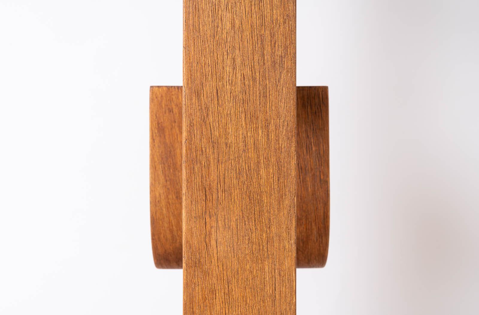 Mueble de pared o separador de ambientes de Ludvik Volak, Holesov, 1960, contrachapado curvado, restaurado Madera contrachapada