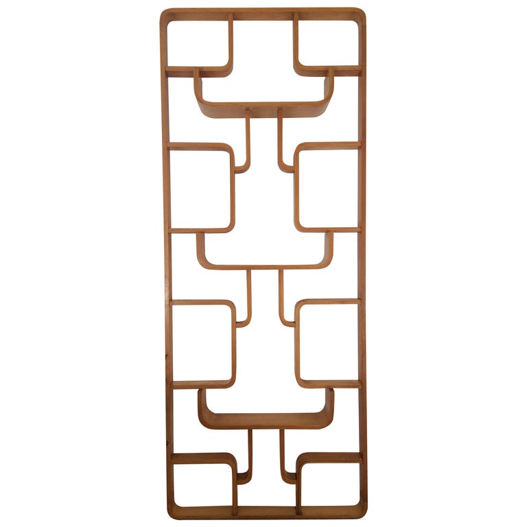 Wall Unit/Room Divider by Ludvik Volak for Drevopodnik Holesov ‘Round