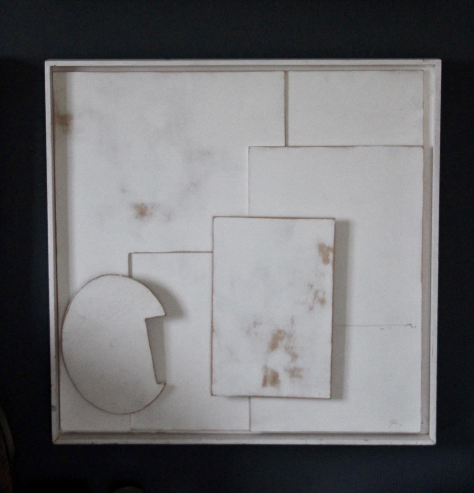 European Wall wood painted decorative sculpture