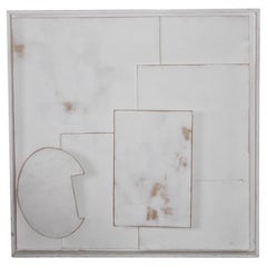 Wall wood painted decorative sculpture