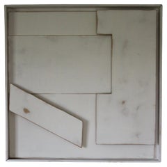 Wall wood painted decorative sculpture