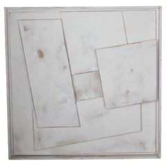 Wall wood painted decorative sculpture
