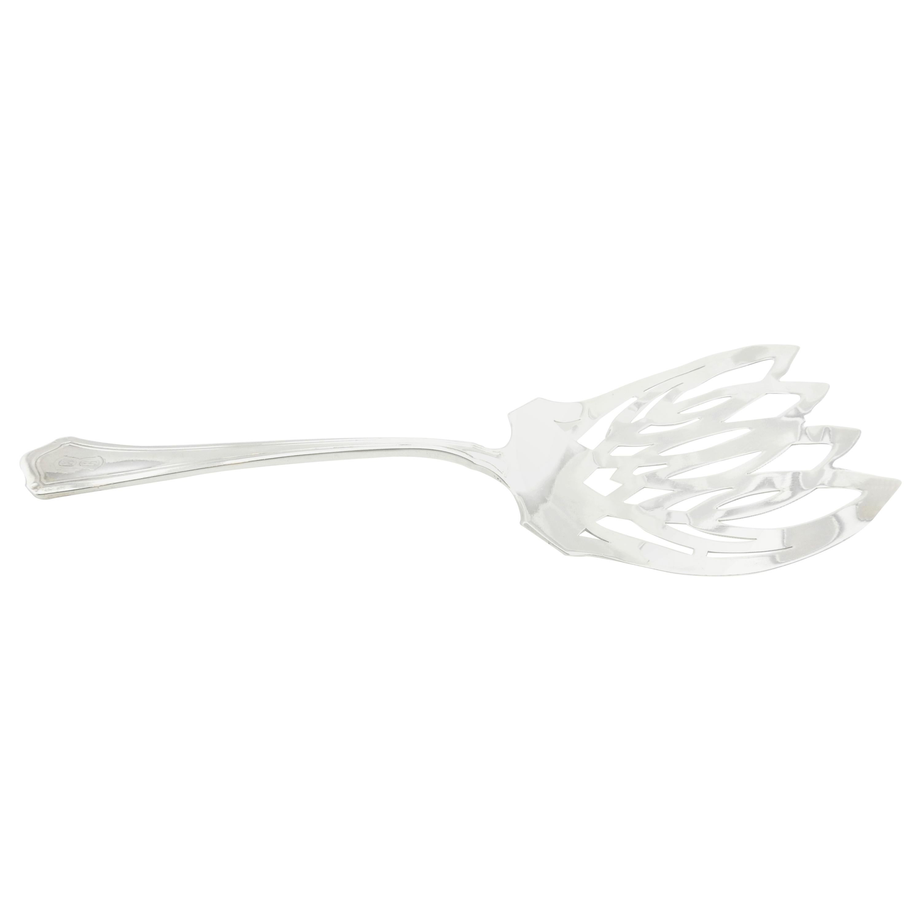 Wallace and Sons Sterling Silver Asparagus Server For Sale