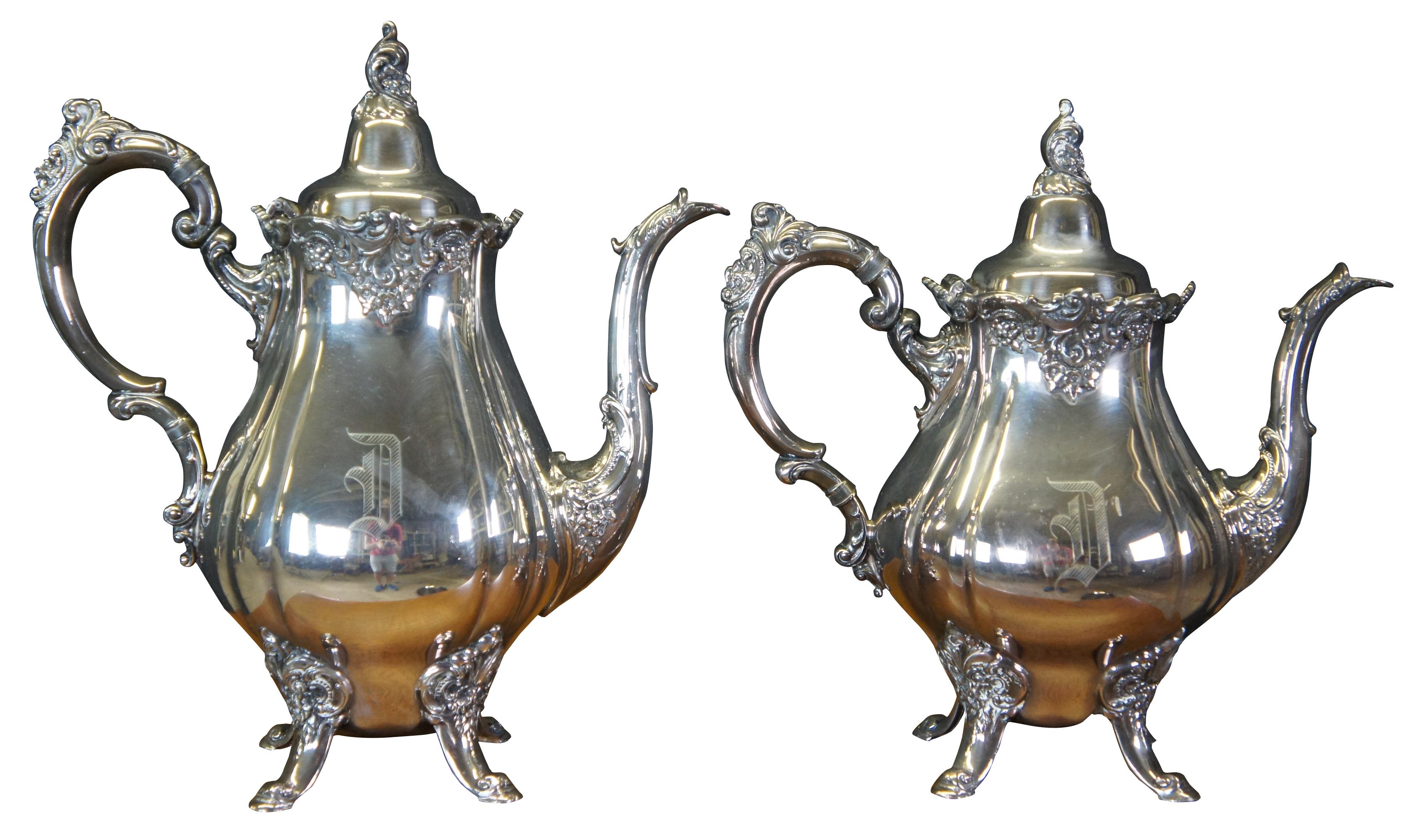wallace baroque silver tea service