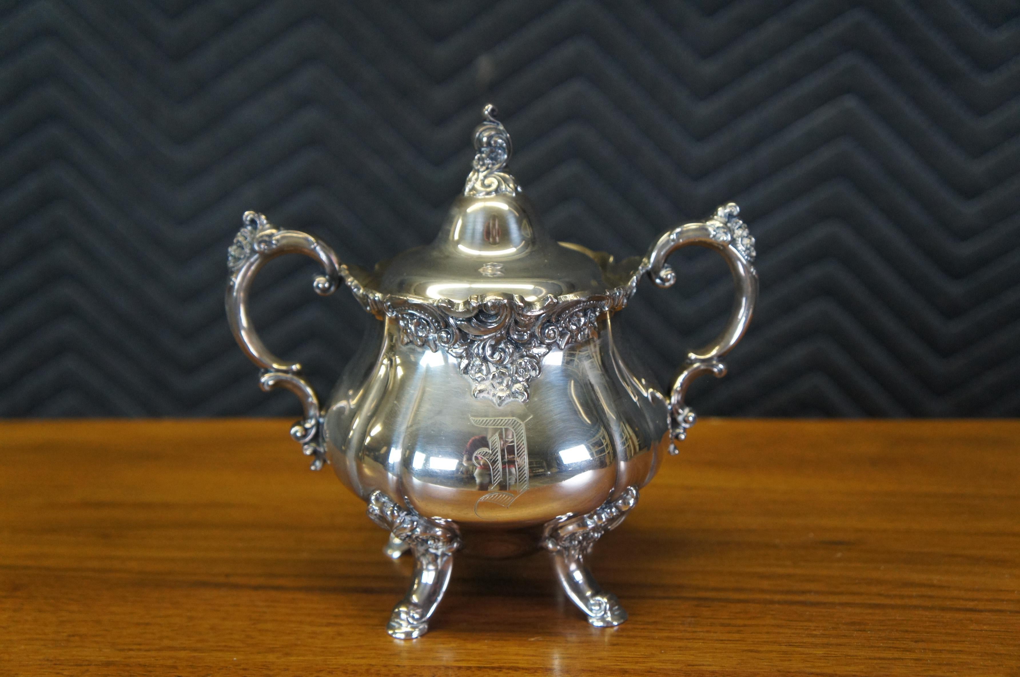wallace silverplate coffee and tea set