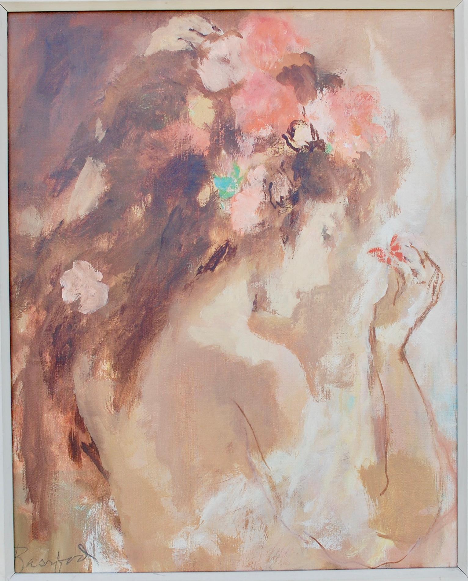 Mística del sueño - Figurative Painting Marrón de Wallace Bassford