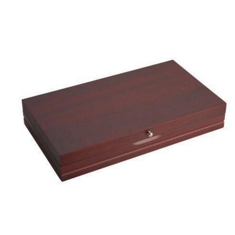 Wallace Dark Walnut Flatware Chest, Silverware Storage, Brand New For