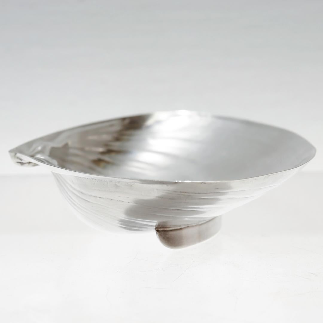 Wallace Figural Sterling Silver Clam Shaped Bowl No. 393 For Sale 6