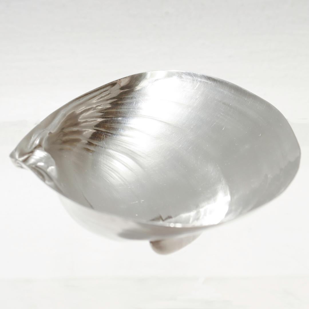 Wallace Figural Sterling Silver Clam Shaped Bowl No. 393 For Sale 7