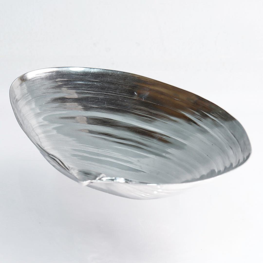 Wallace Figural Sterling Silver Clam Shaped Bowl No. 393 For Sale 9