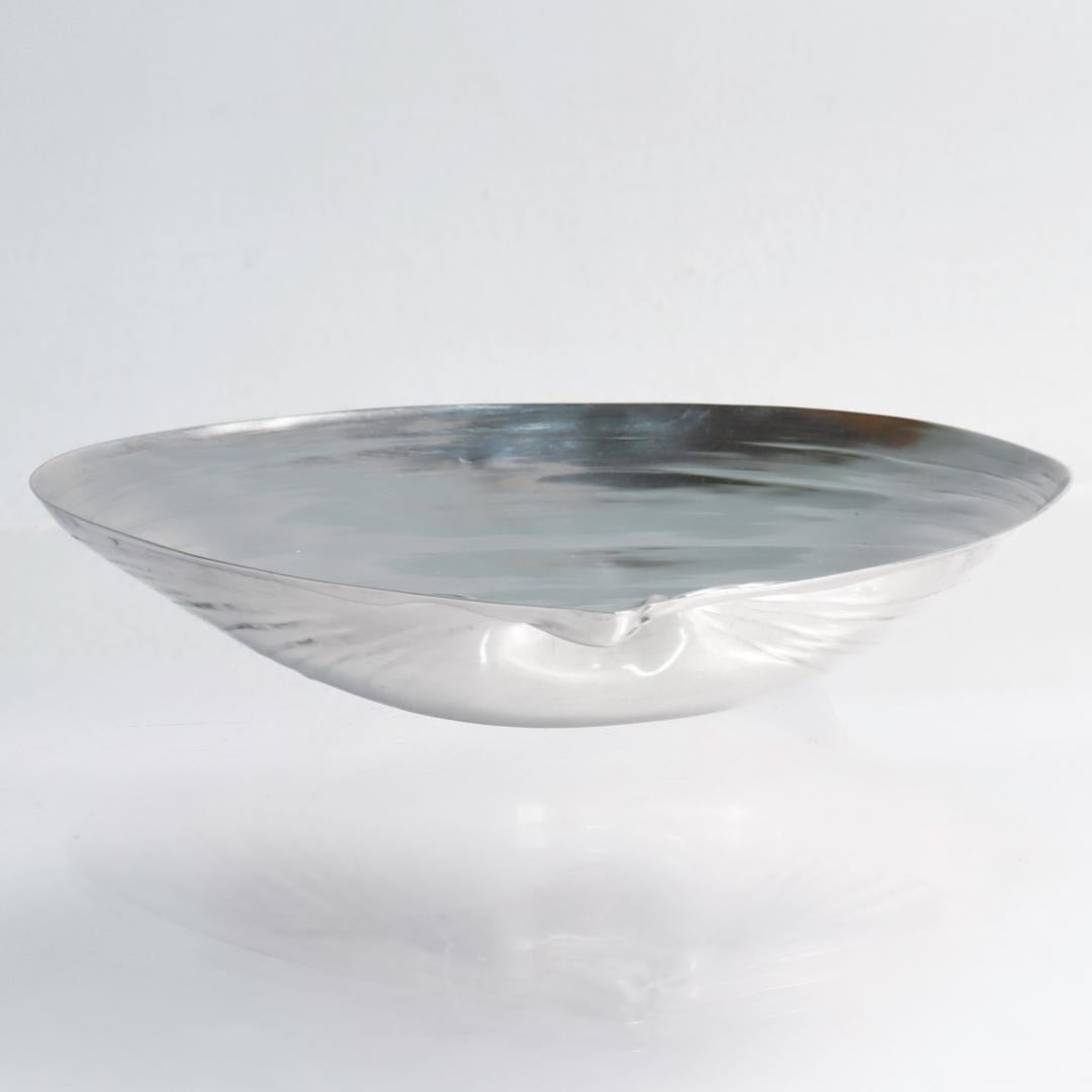 Wallace Figural Sterling Silver Clam Shaped Bowl No. 393 For Sale 1