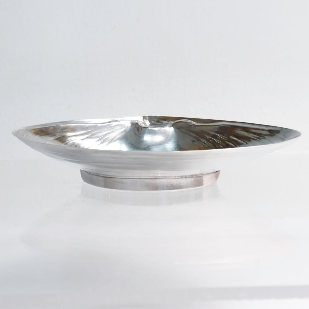 Wallace Figural Sterling Silver Clam Shaped Bowl No. 393 For Sale 3