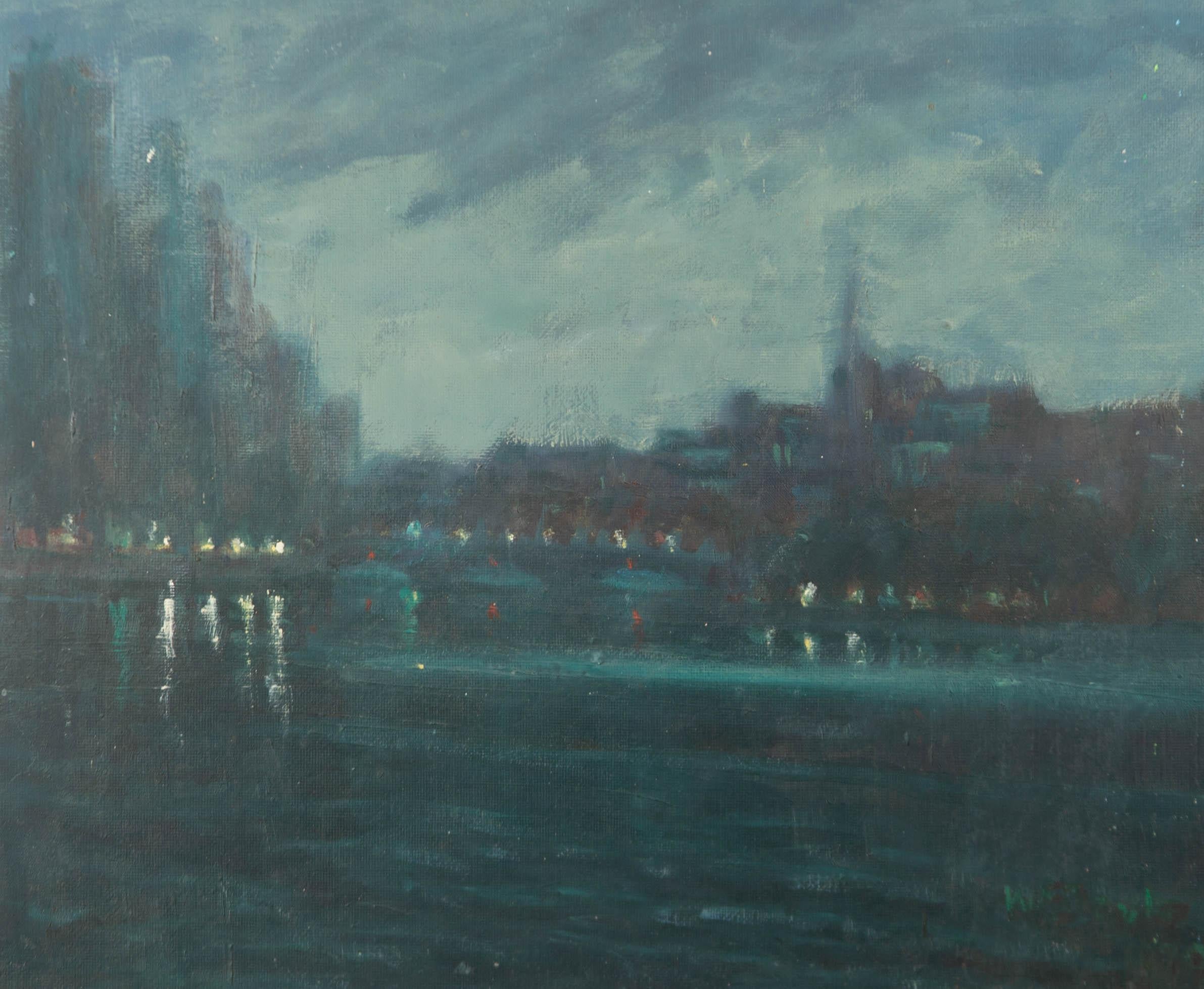 Wallace Francis Doyle (1901-1980) - 20th Century Oil, The Rhine at Konstanz 1
