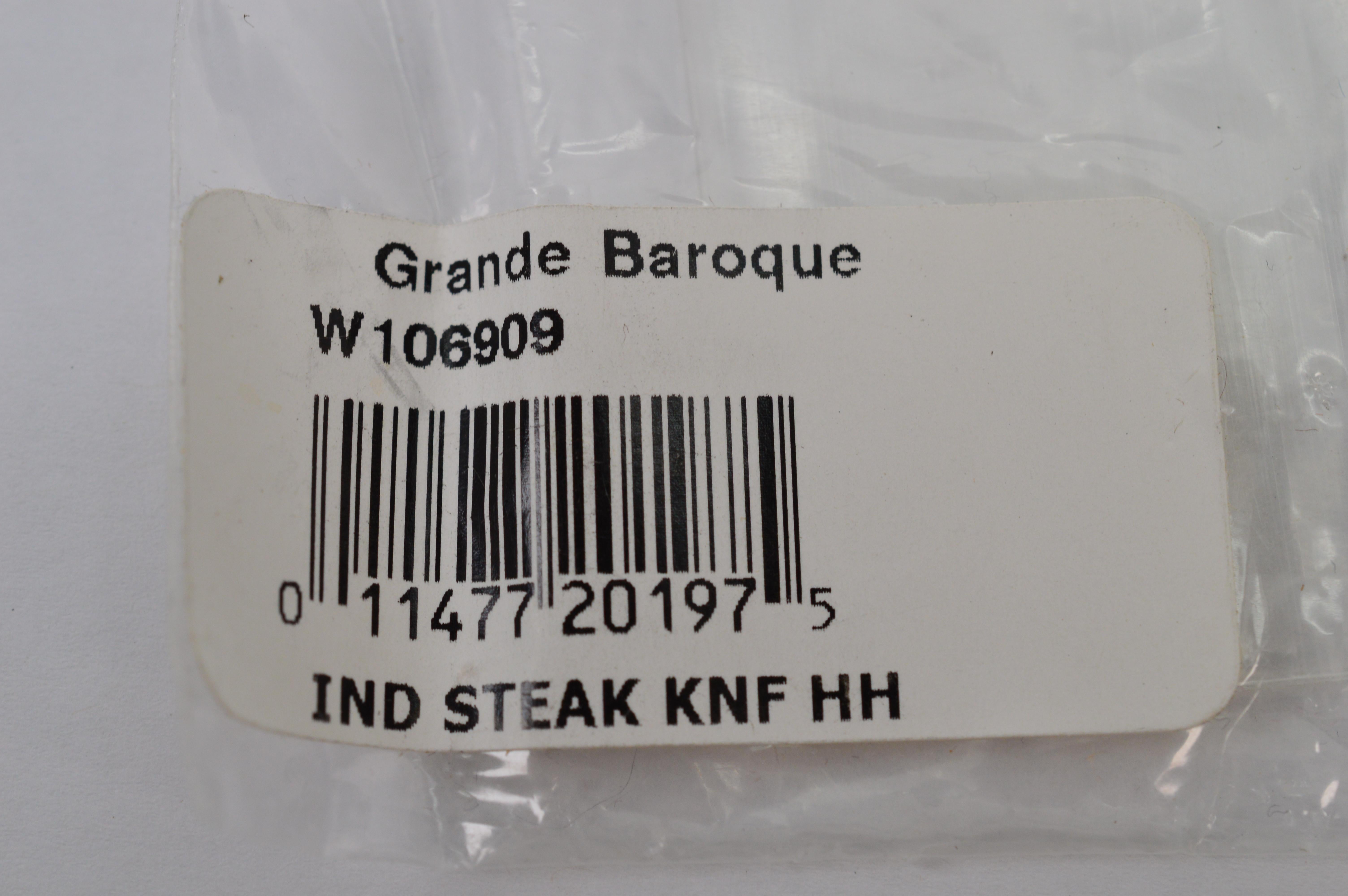 Wallace Grande Baroque Sterling Silver Flatware 6P Placesetting, New in Package 7