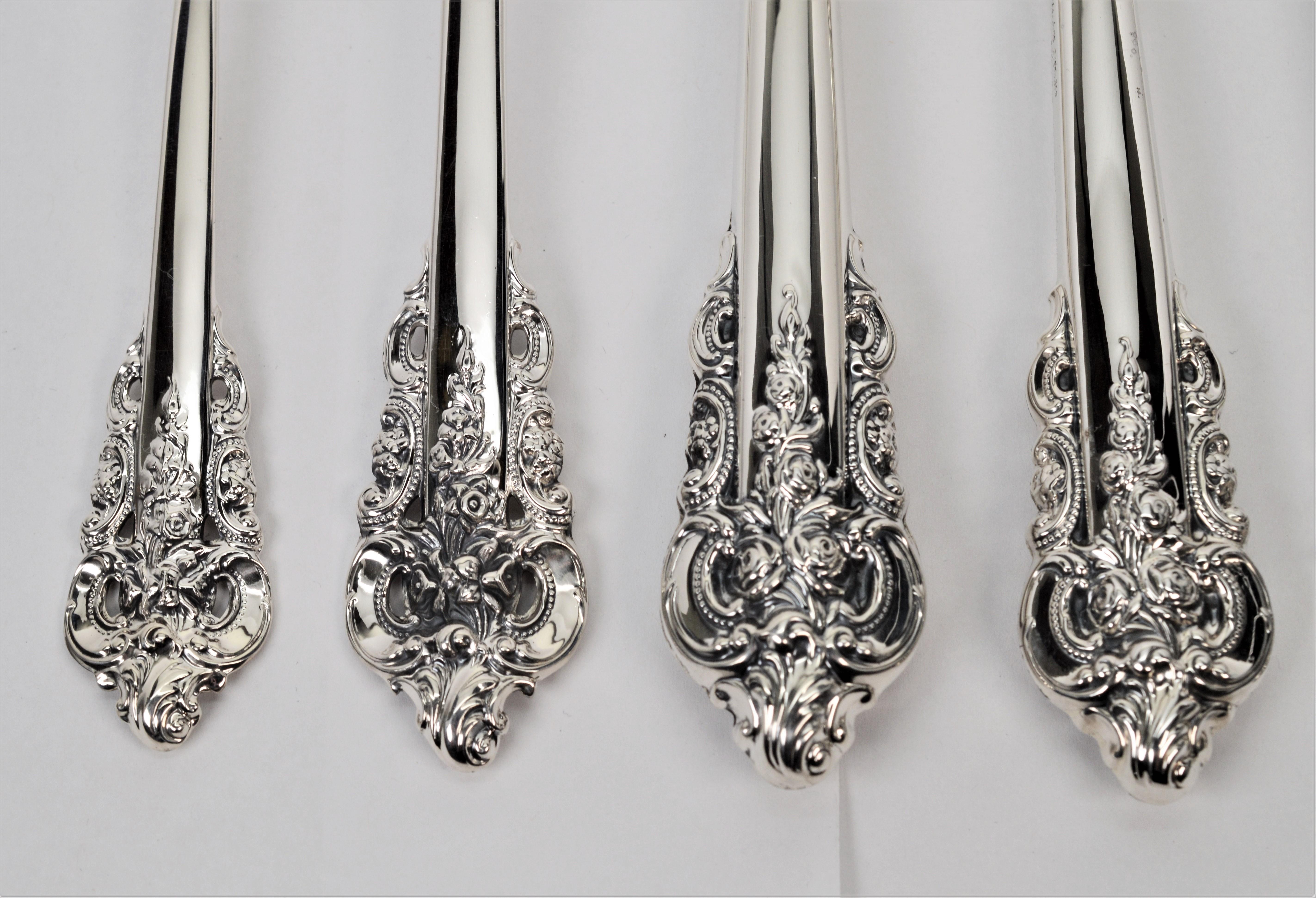 baroque wallace silver plate salt and pepper shakers