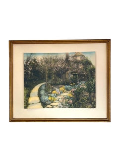 Wallace Nutting Artwork Nethercote in Original Frame, Early 20th Century