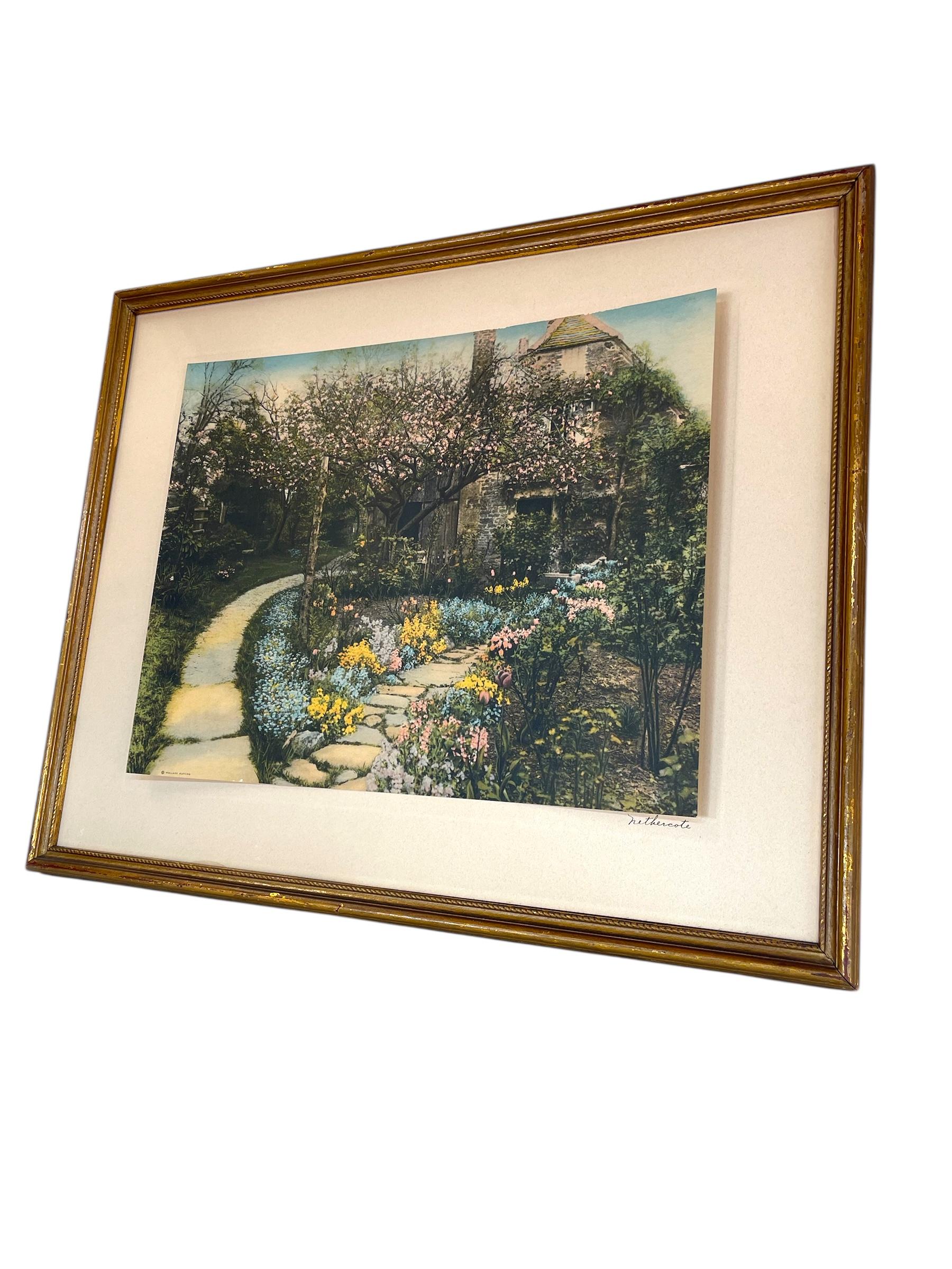 Wallace Nutting Artwork Nethercote in Original Frame, Early 20th Century In Good Condition For Sale In Seattle, WA