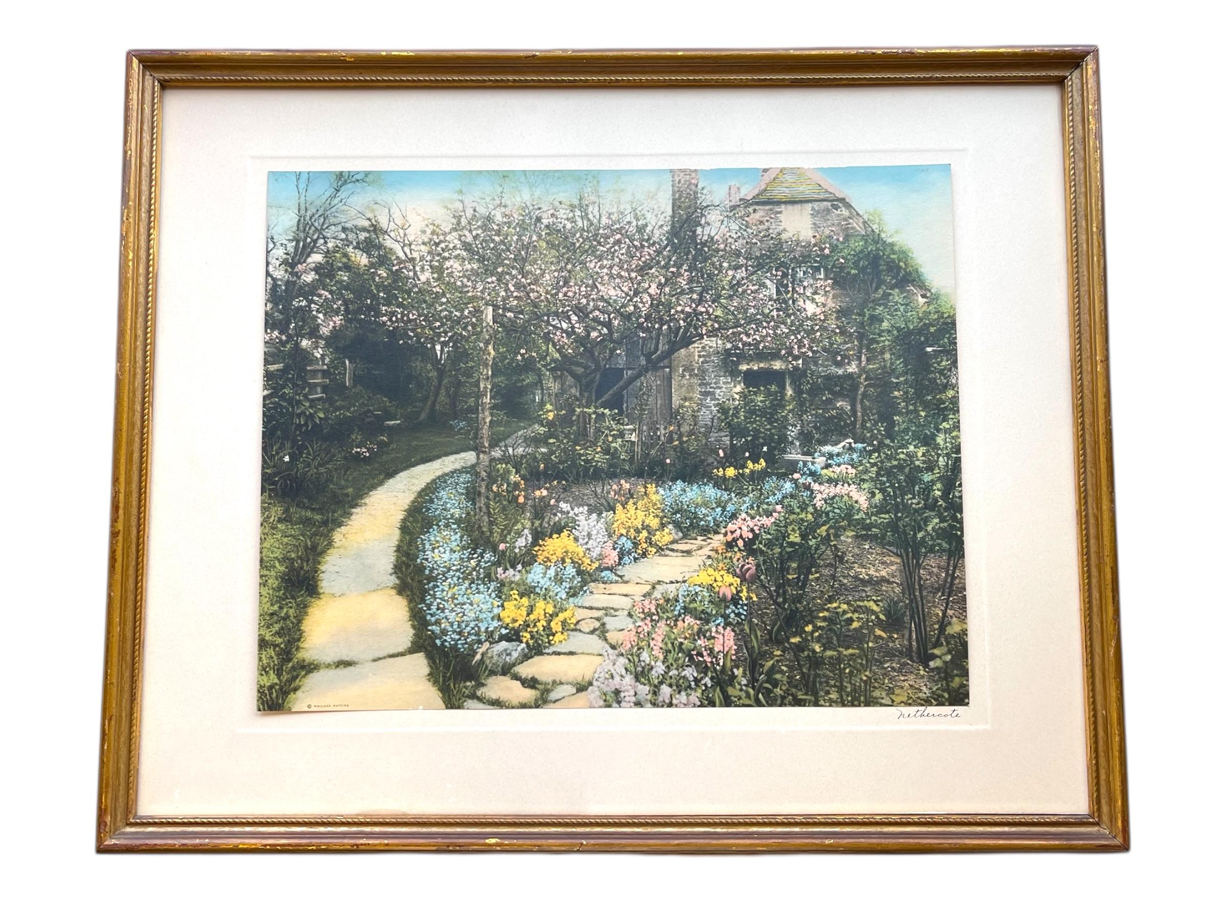 Wood Wallace Nutting Artwork Nethercote in Original Frame, Early 20th Century For Sale