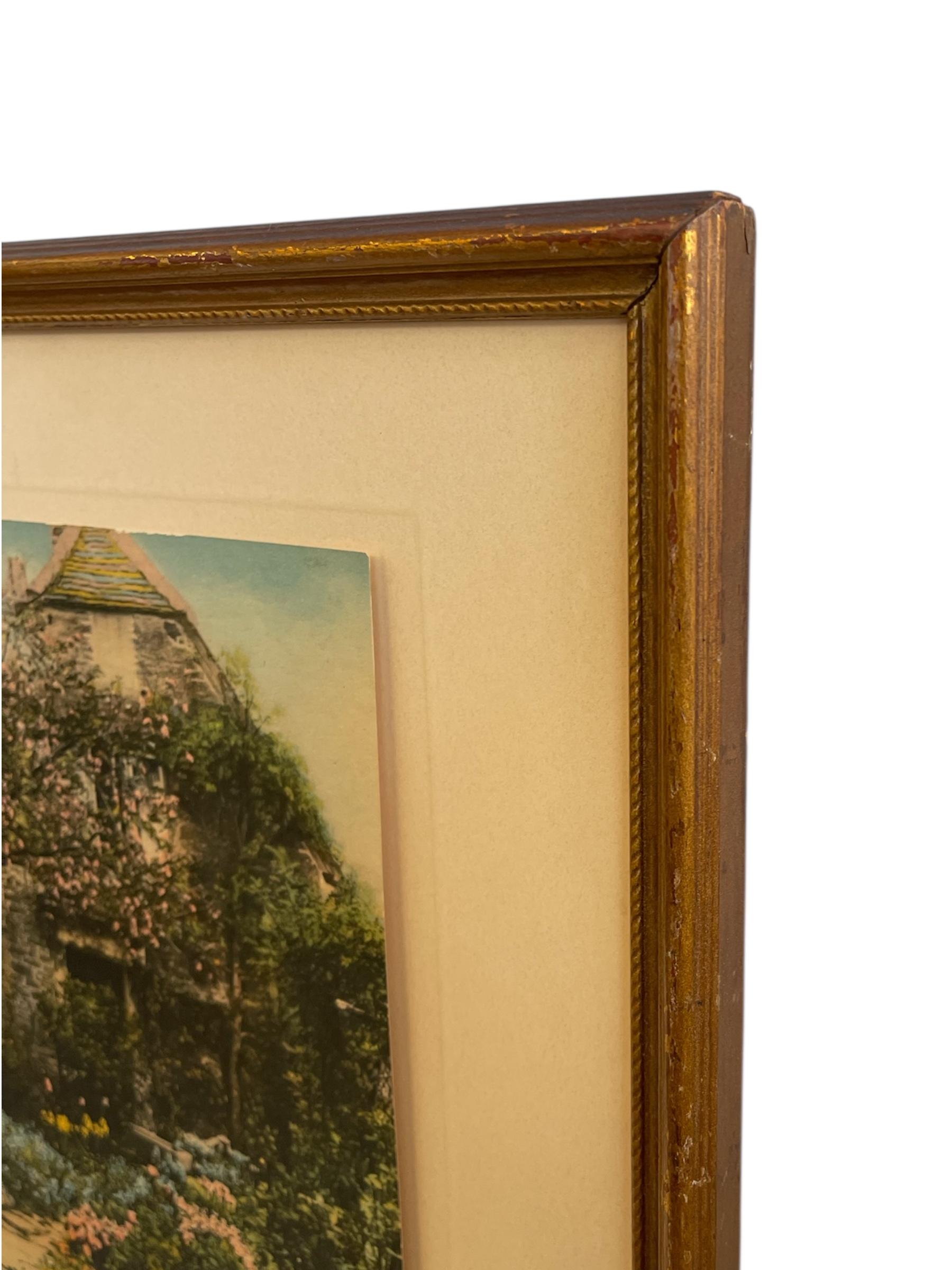 Wallace Nutting Artwork Nethercote in Original Frame, Early 20th Century For Sale 1