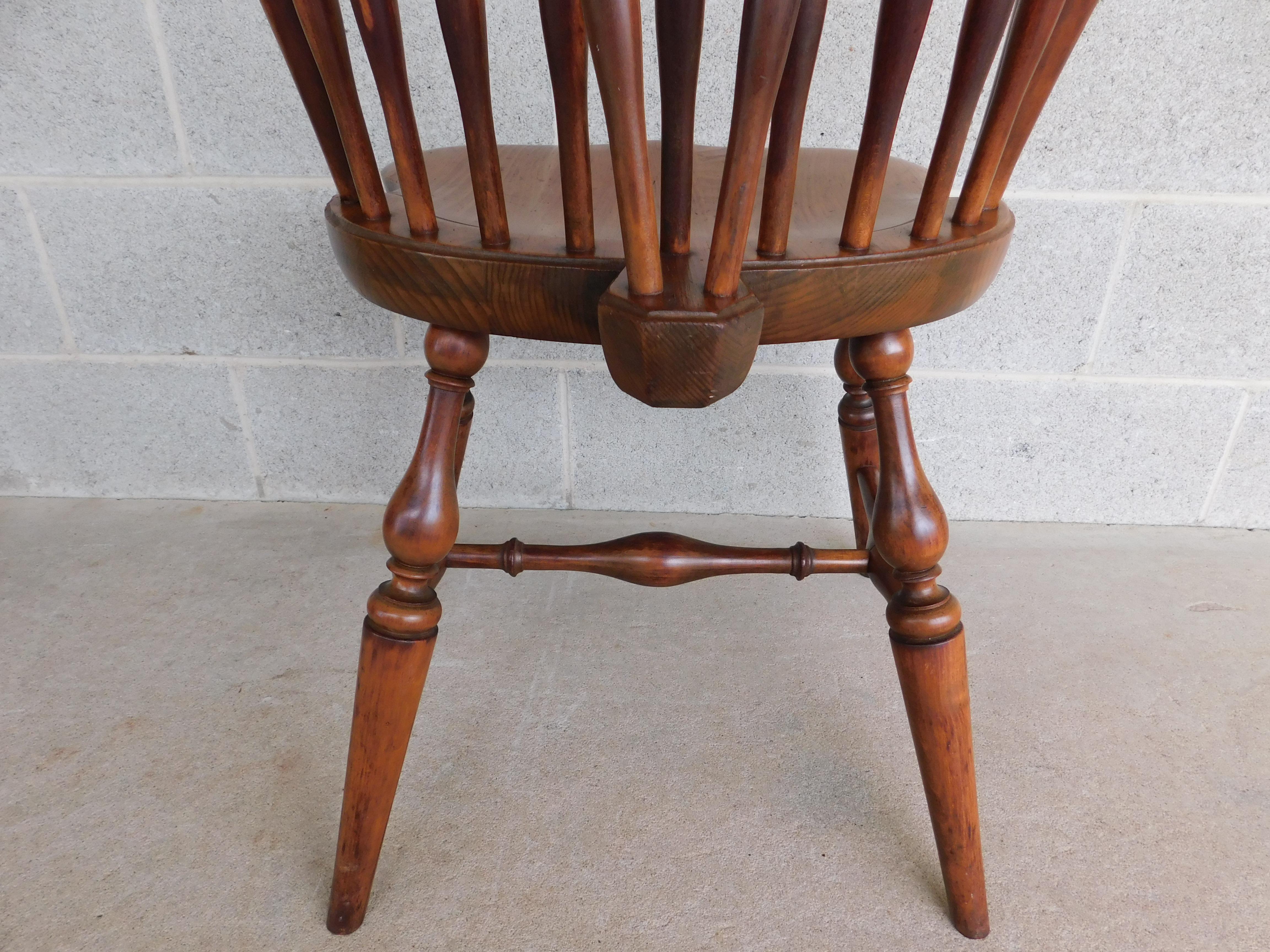 Wallace Nutting Brace Back Windsor Side Chairs #326 - Set of 4 8