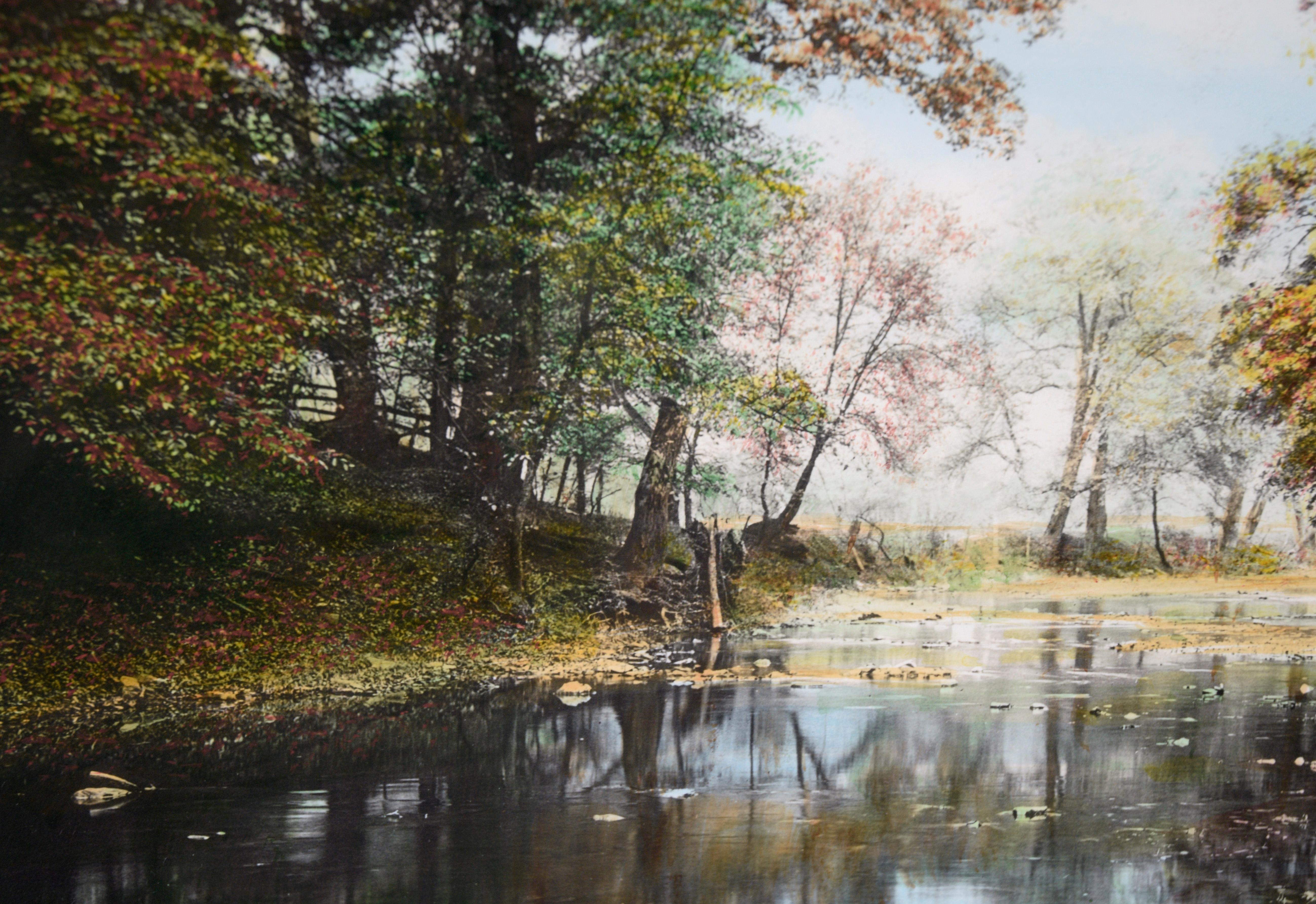 Photographie colorée à la main « A Perkiomen October » en vente 4