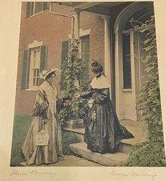 Wandace Nutting Antike handkolorierte Fotografie, ca. 1910, Bleistift signiert