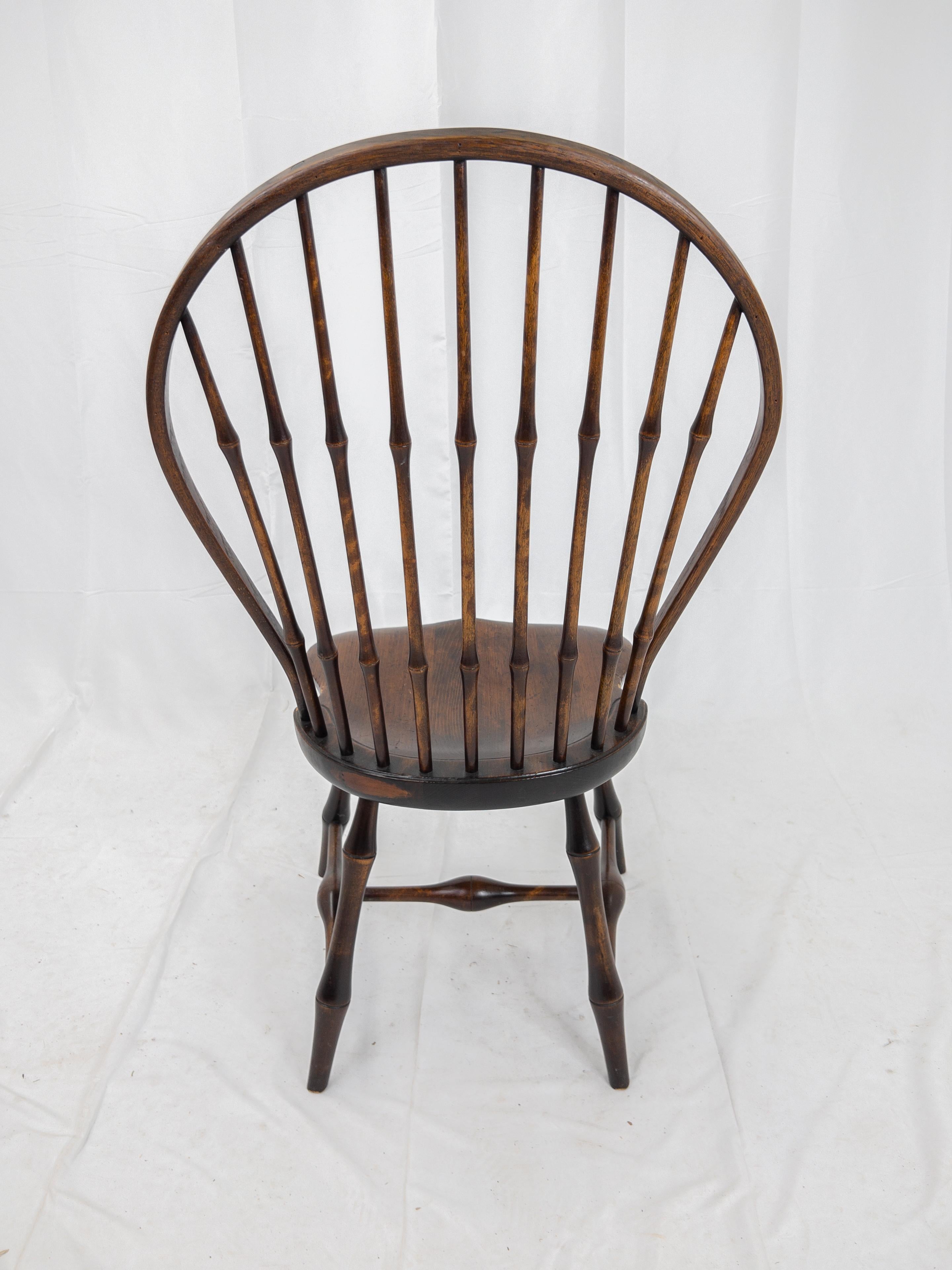 American Wallace Nutting Vintage Bow Back Windsor Side Chair